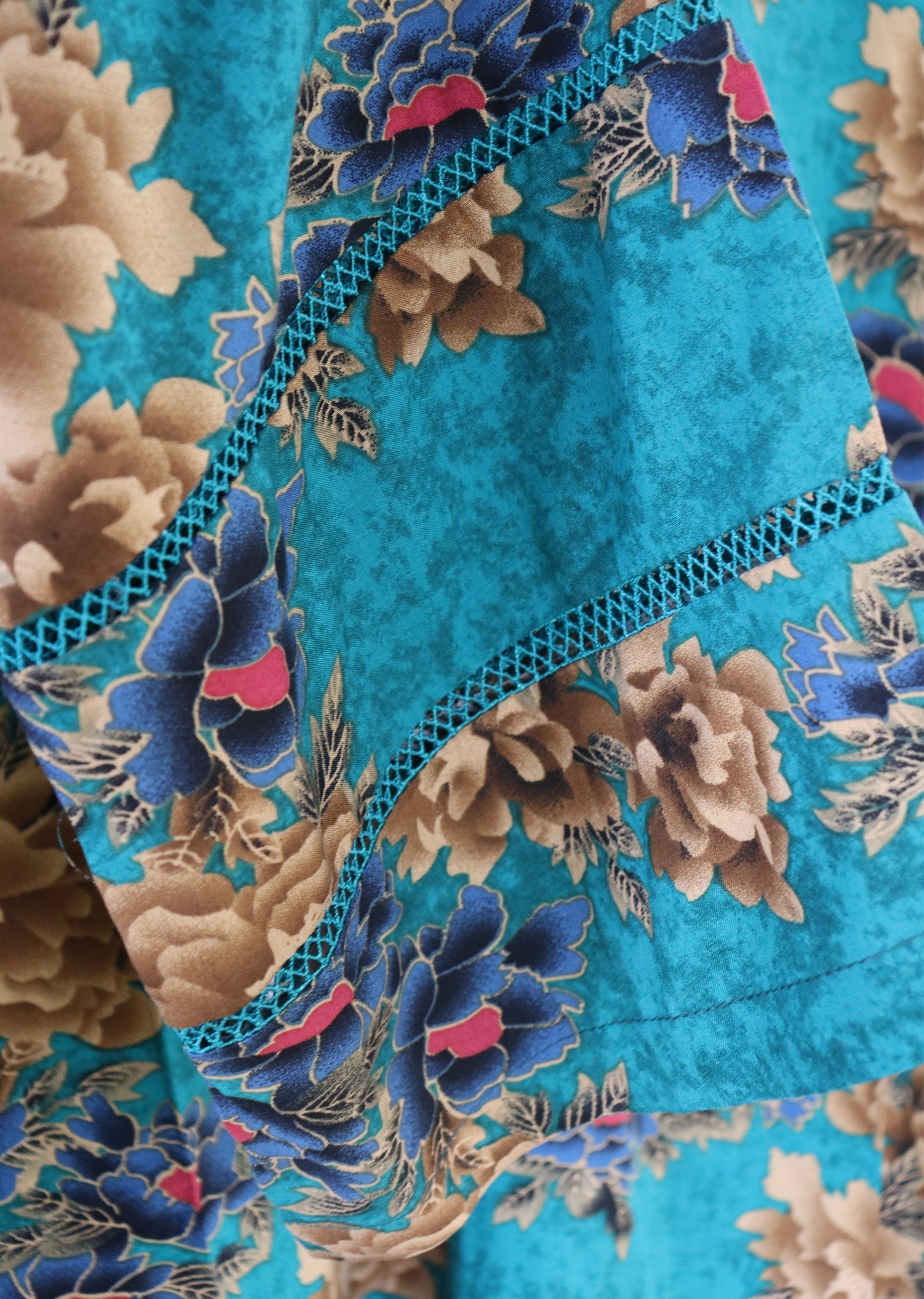 Namal Zara Ltd Co Ord Linen Set Sky Blue Floral Women 2pcs