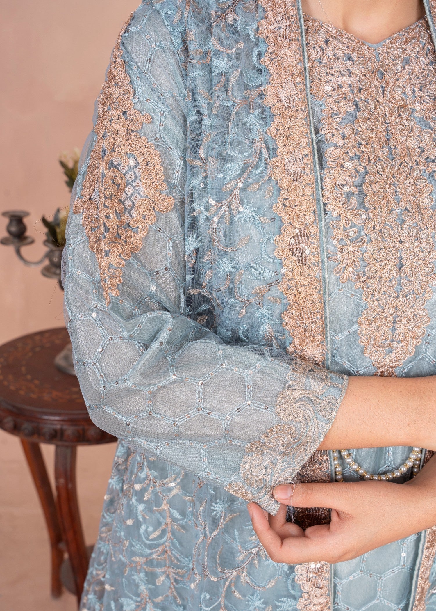 Four Season Boutique MALA GOWN ICEBLUE Women 4pcs