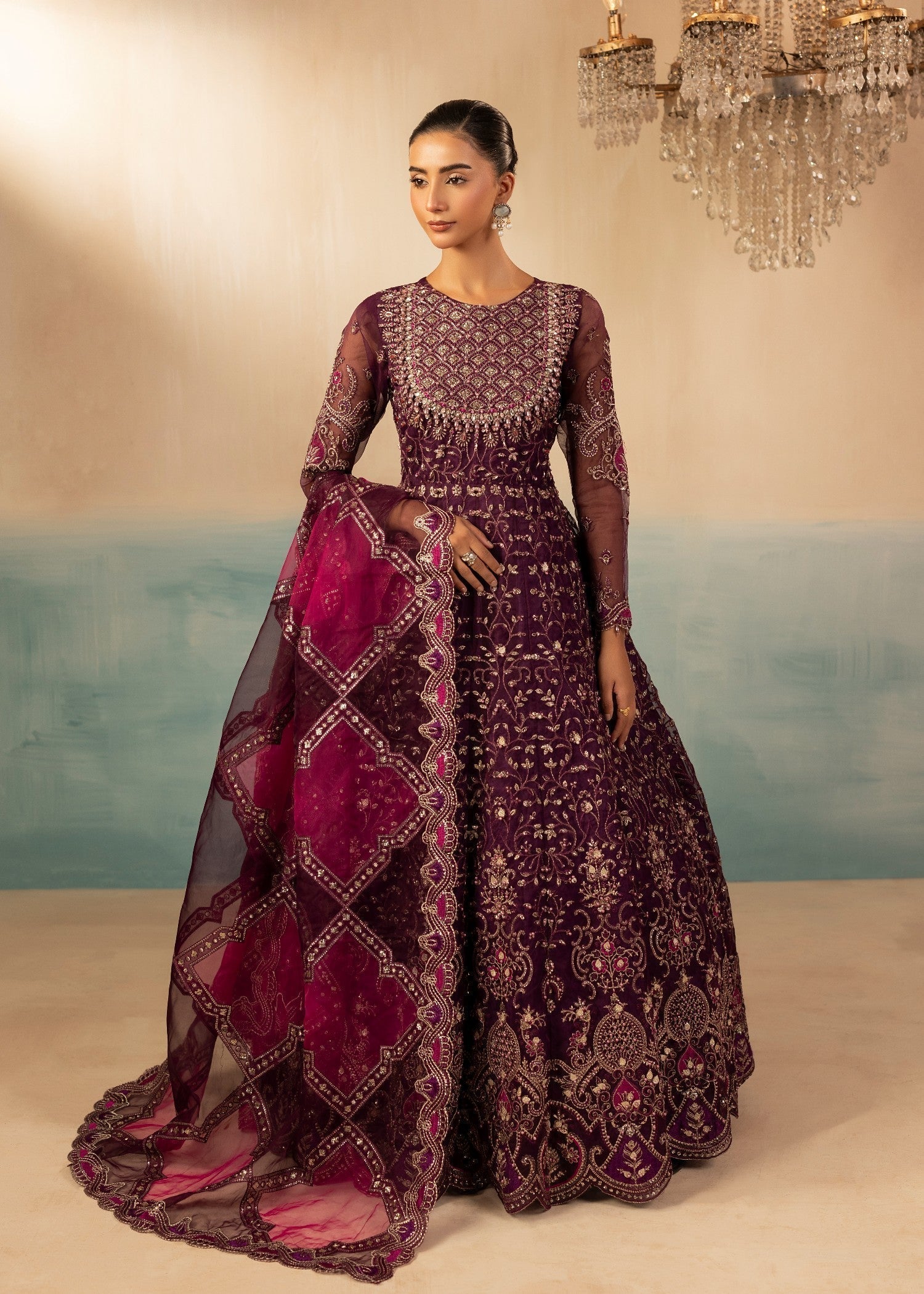 Diara Couture SHAHBANU DF 13 PURPLE Women 3pcs