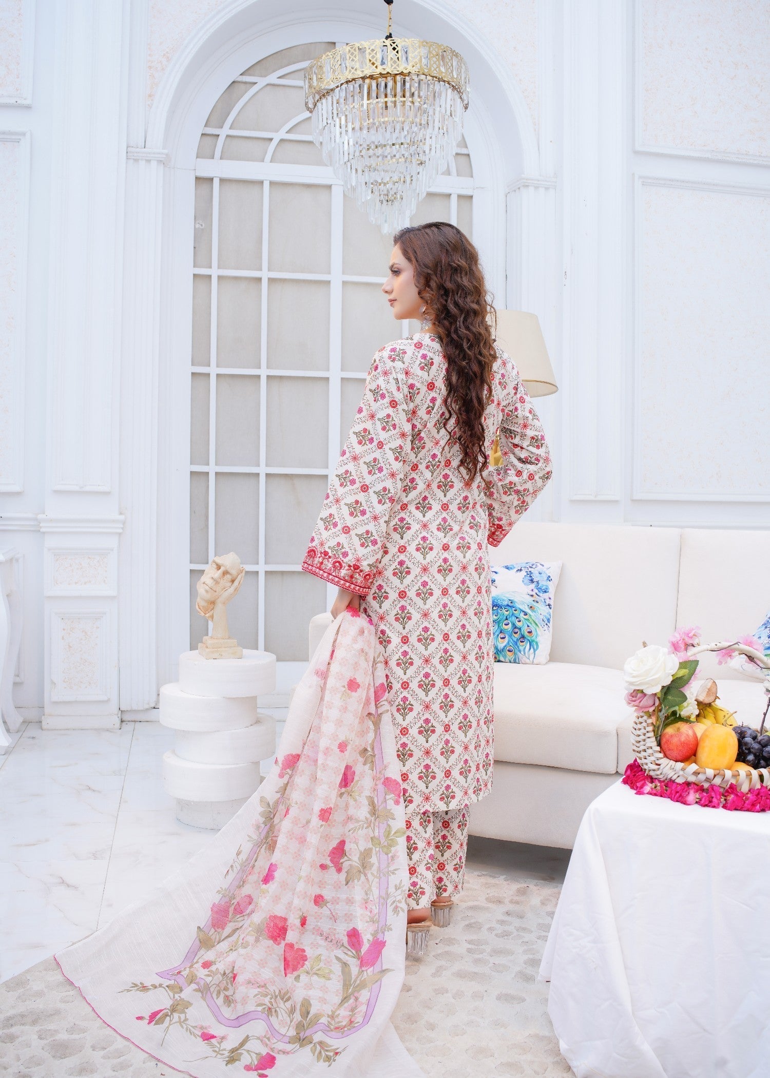 Safdar Embroidery Printed Pure Lawn Embroidered 06 Women 3pcs