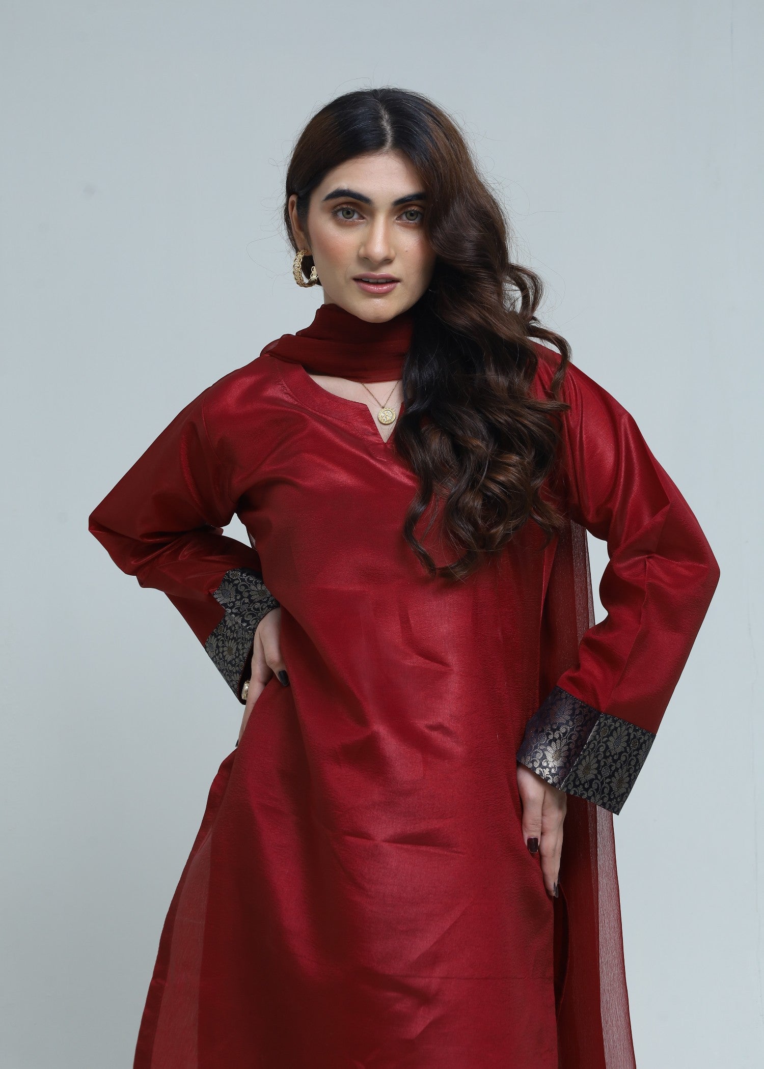 Zamnah Ruby Elegance Women 3pcs