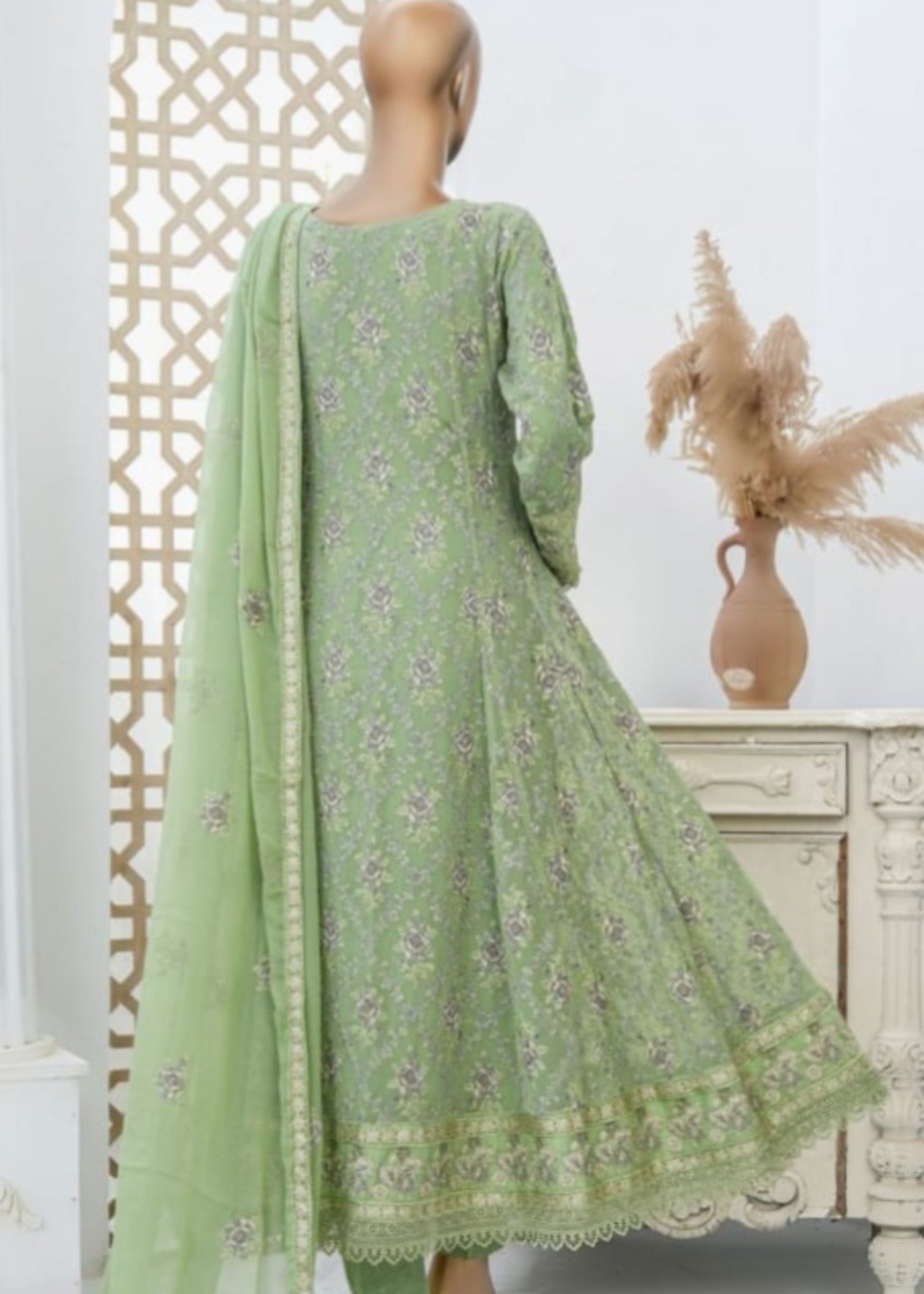 Ahmed Creations AREEBA PISTACHIO GREEN Women 3pcs