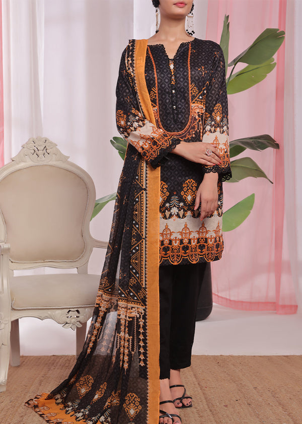 Aanchal Printed lawn Stitched suit mehtab Women 3pcs