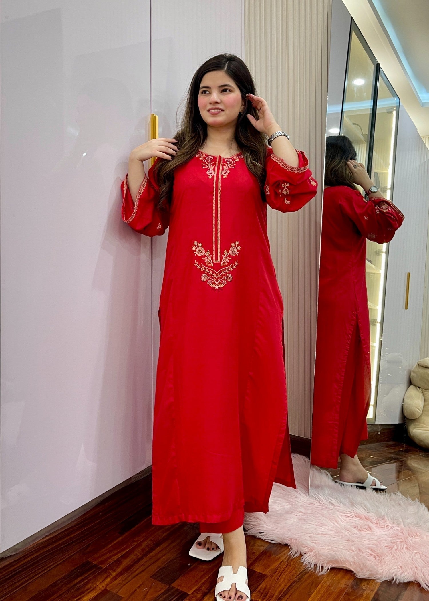 Shefoze Clothing redwear Women 2pcs