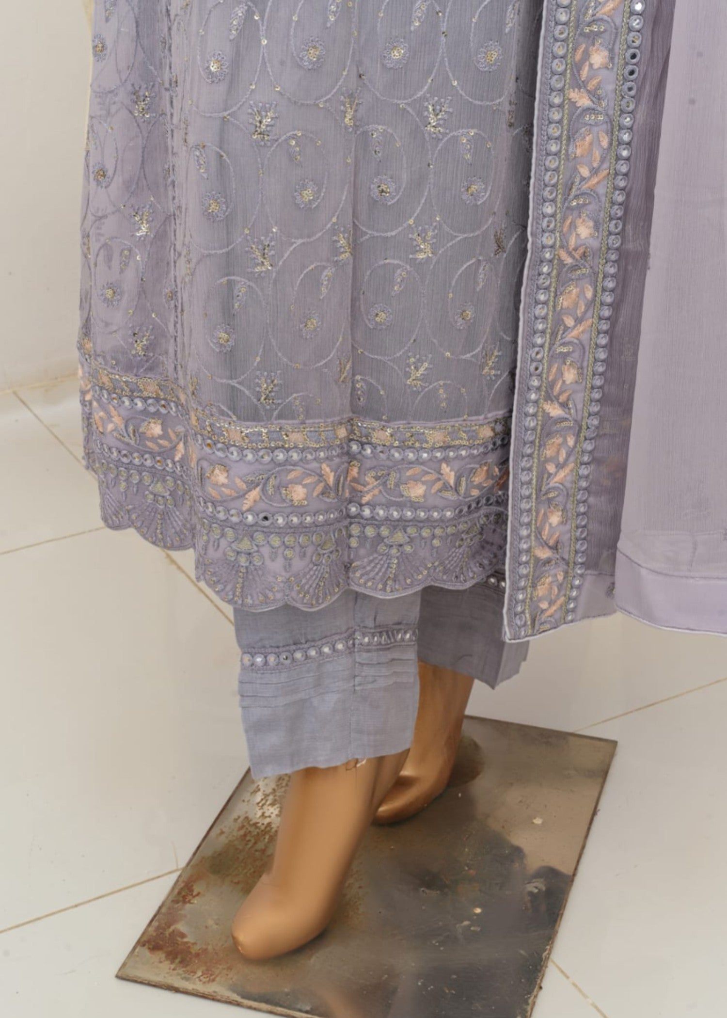 Ahmed Creations Mahajabeen Grey Women 3pcs
