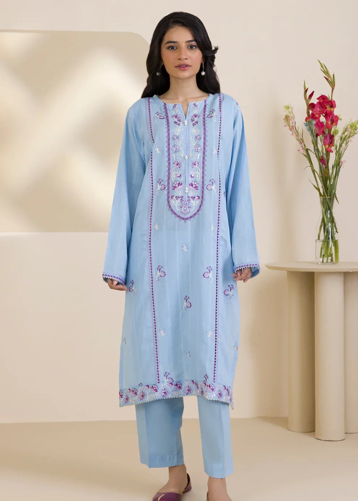 Zellbury WPS2521513 Sky Blue Women 2pcs