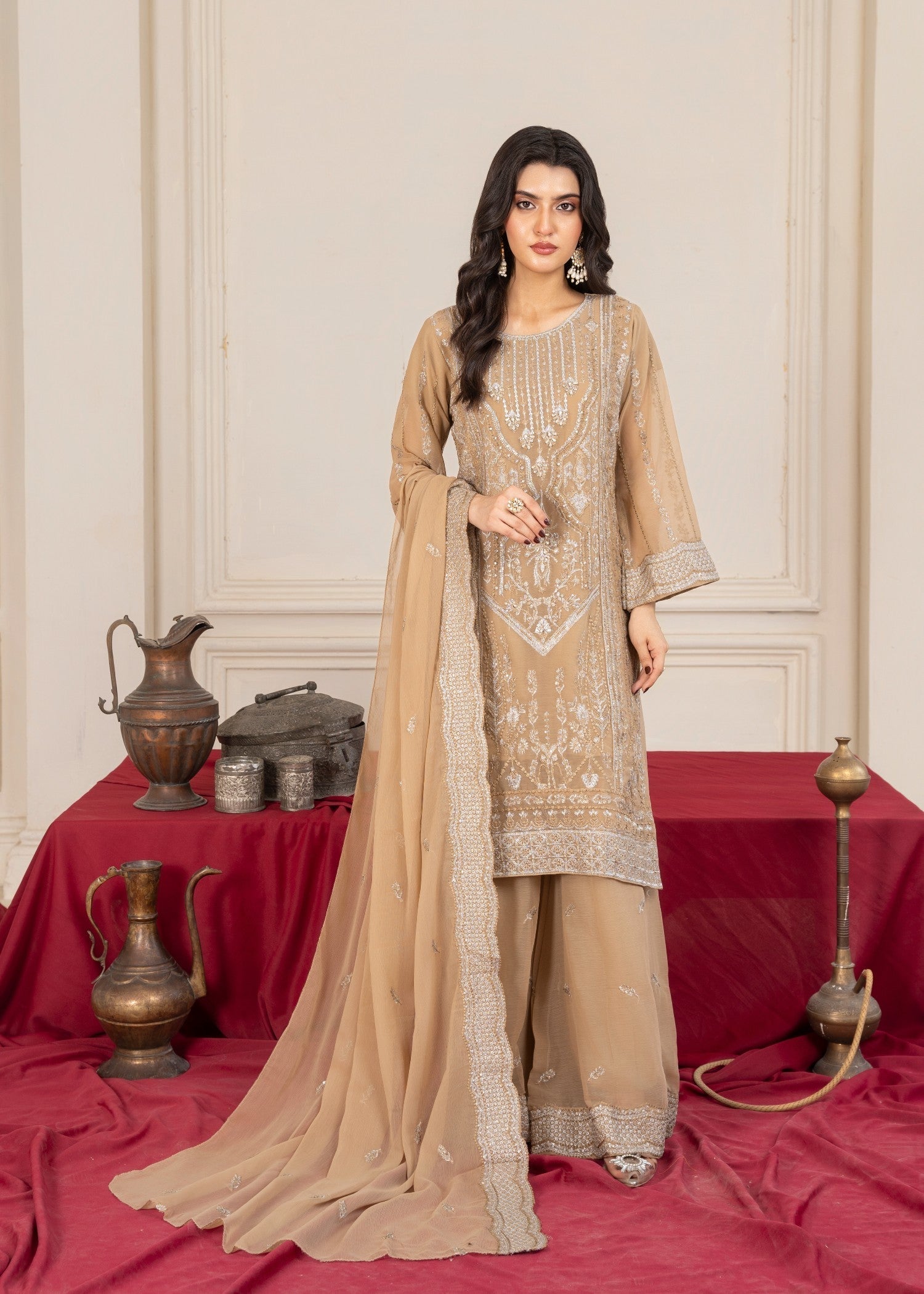 Four Season Boutique DIL ROOP SKIN BROWN Women 3pcs