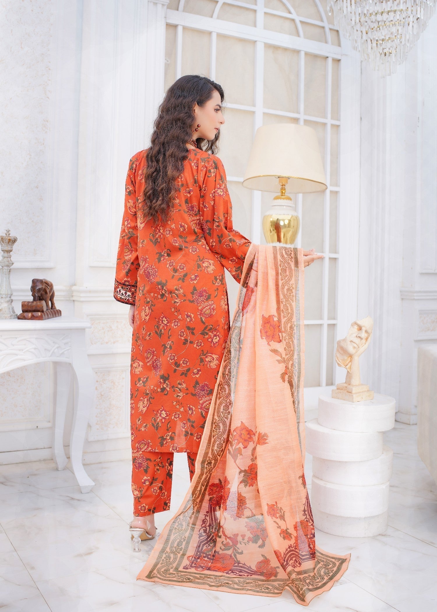 Safdar Embroidery Printed Pure Lawn Embroidered 19 Women 3pcs