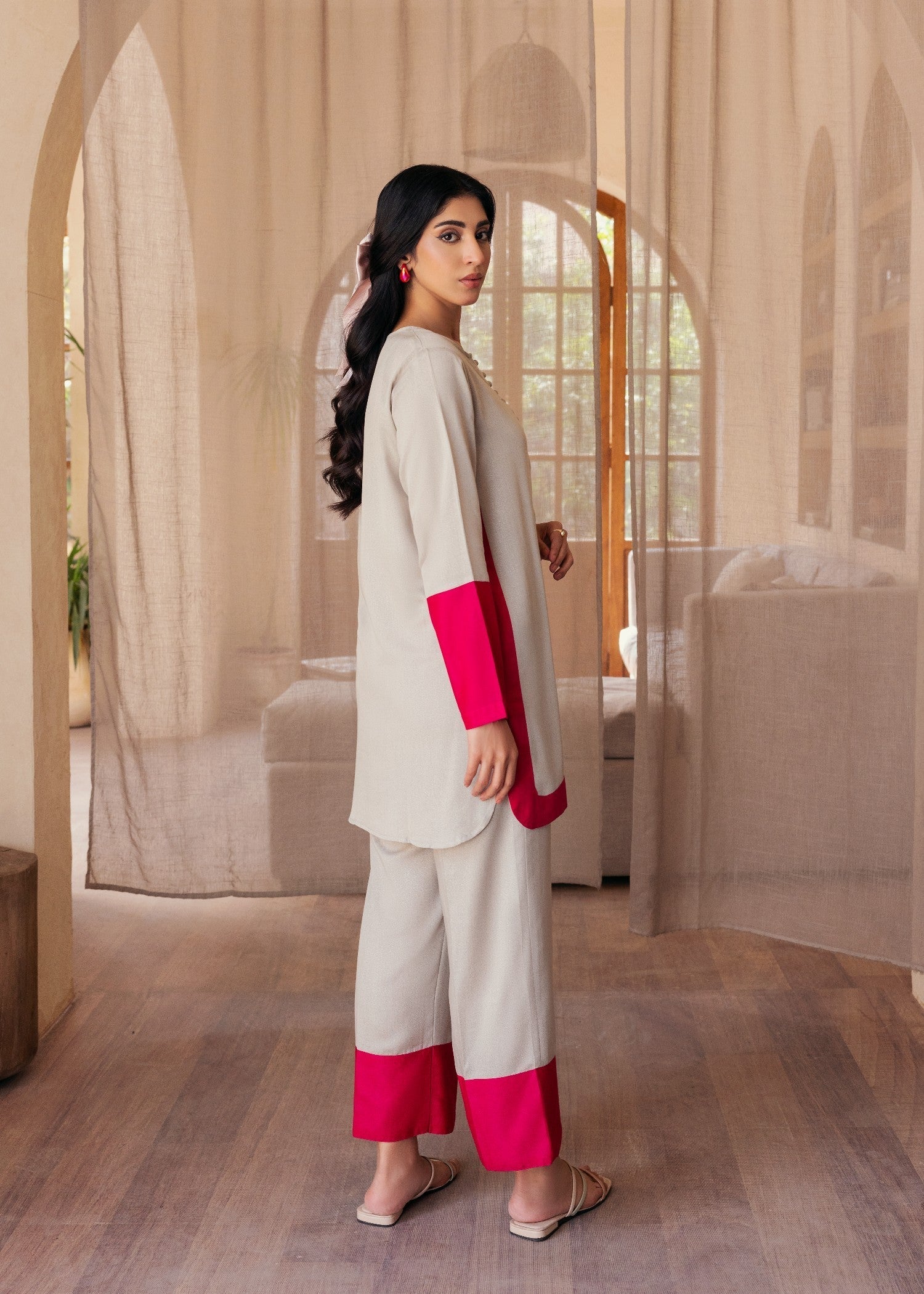 Ghonche Grey Co ord Set Women 2pcs