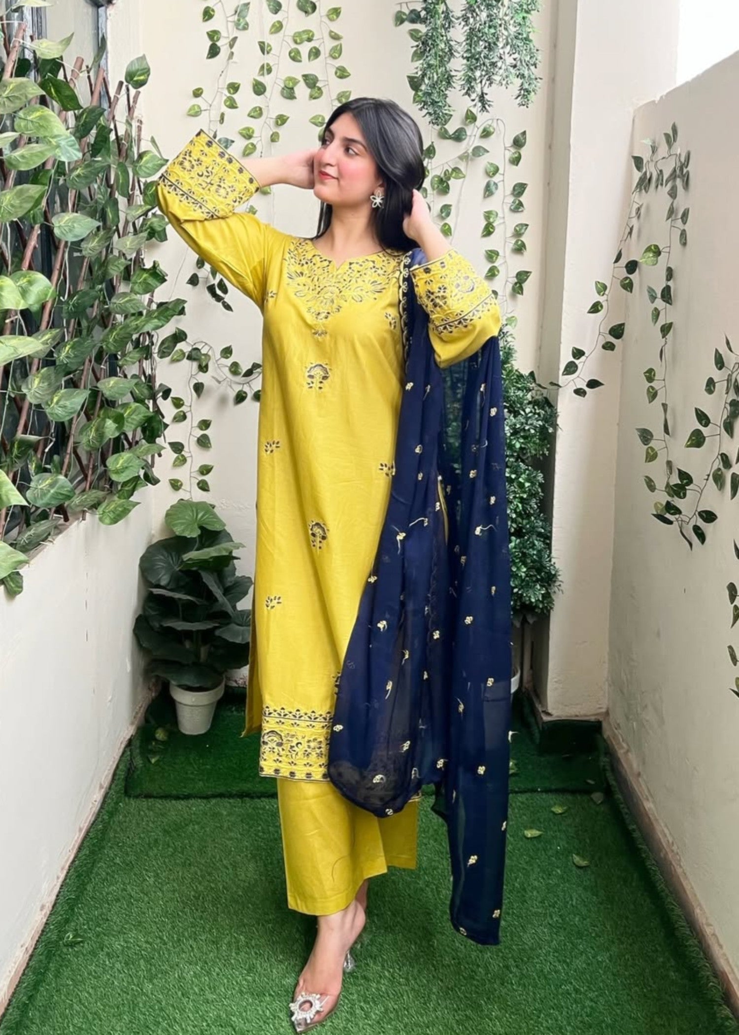 Anabya Garments Meem Se Mehak Women 3pcs