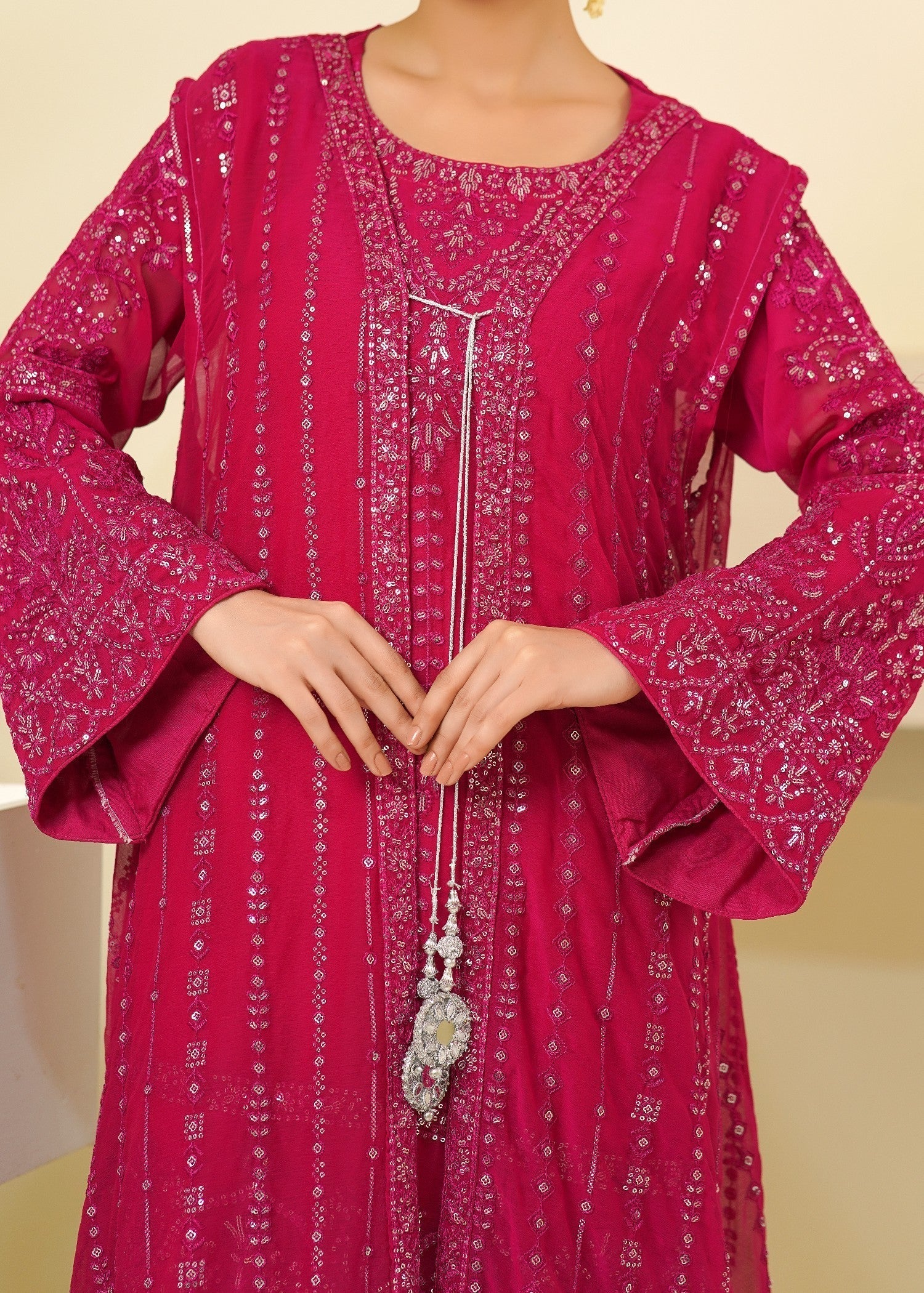 Rangoon Clothing Nameera Hot Pinkhoit Women 4pcs