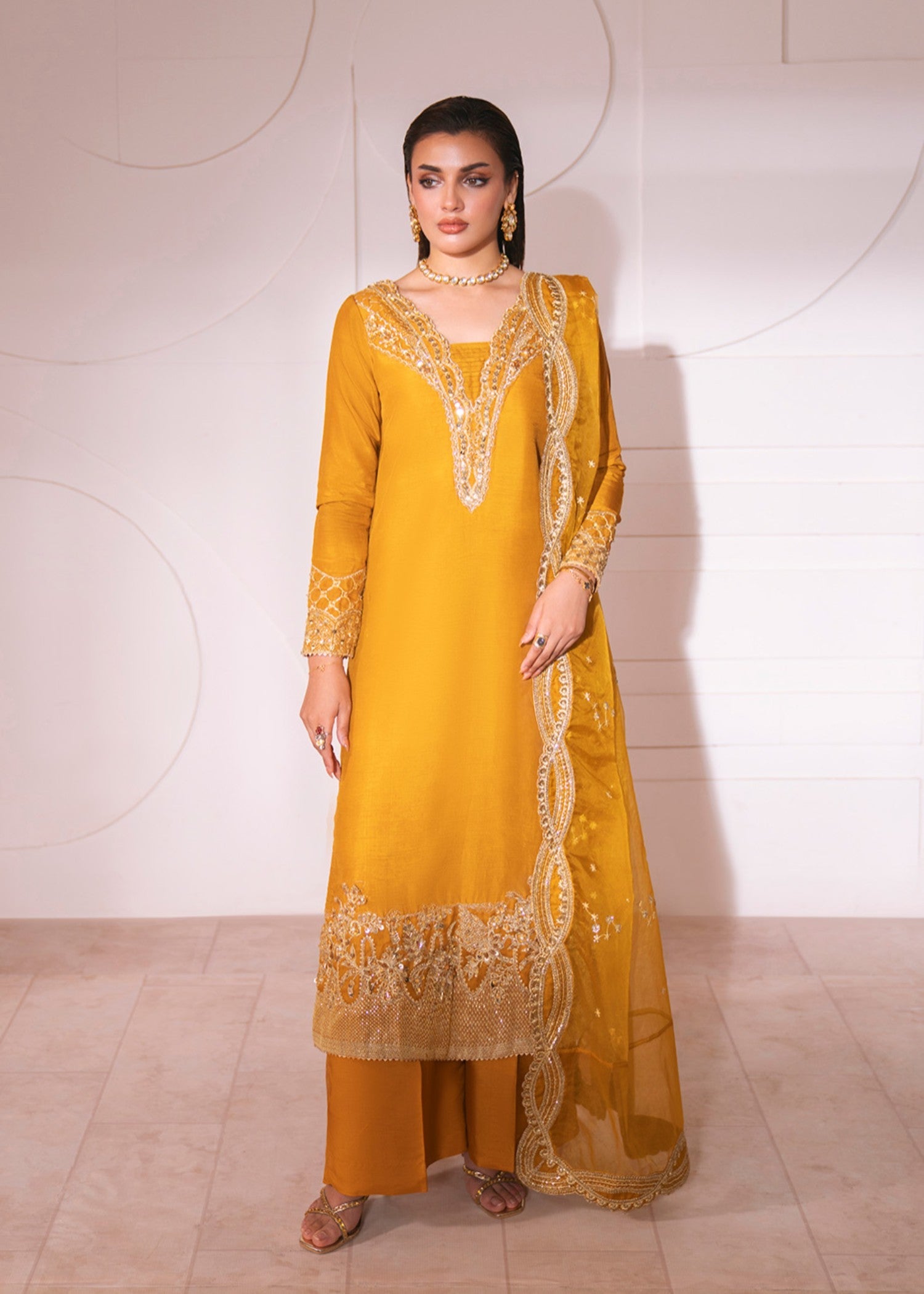 Neeshay SOLARE (MUSTARD) Women 3pcs