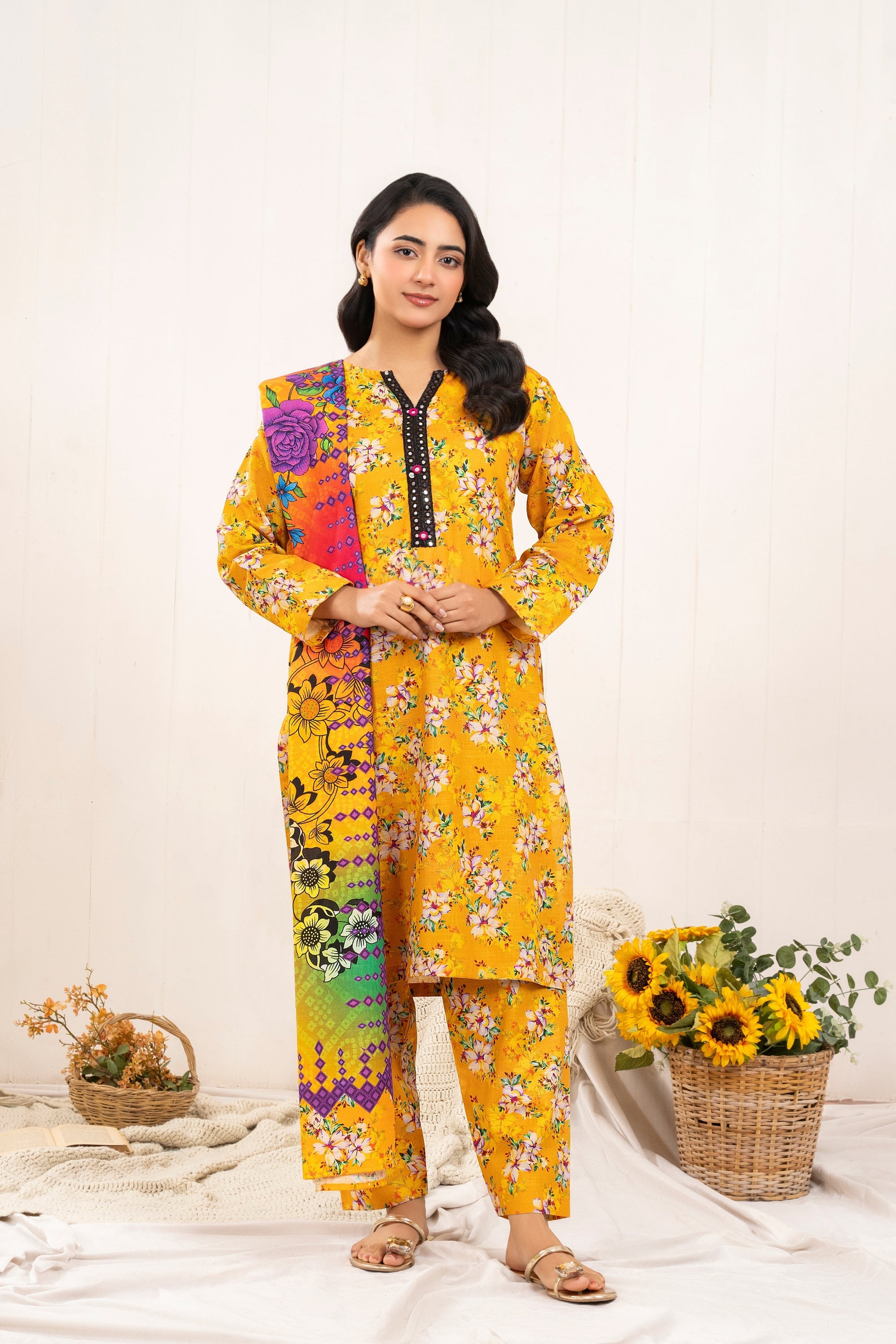 Wearalayah Women Daily Wear Winter Lemon Women 3pcs