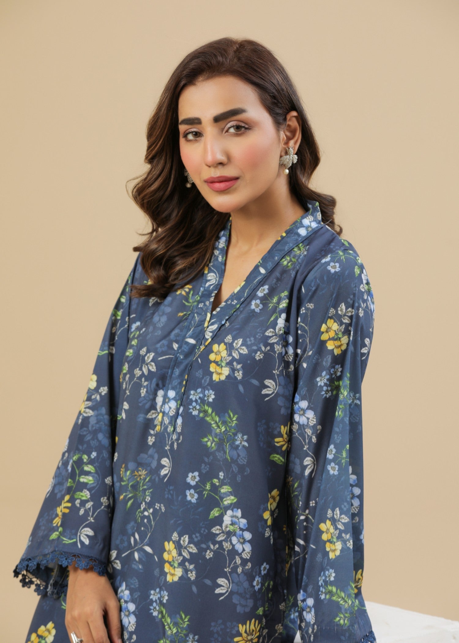 Zenyre Midnight Bloom Printed Set Women 2pcs