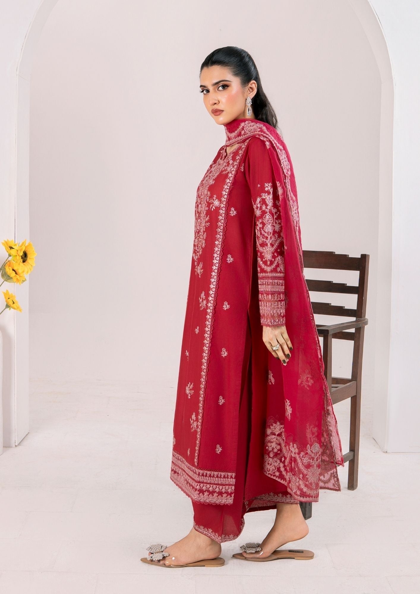Alfatah Pret Embroidered Lawn ZAUQ S25 0002 Women 3pcs