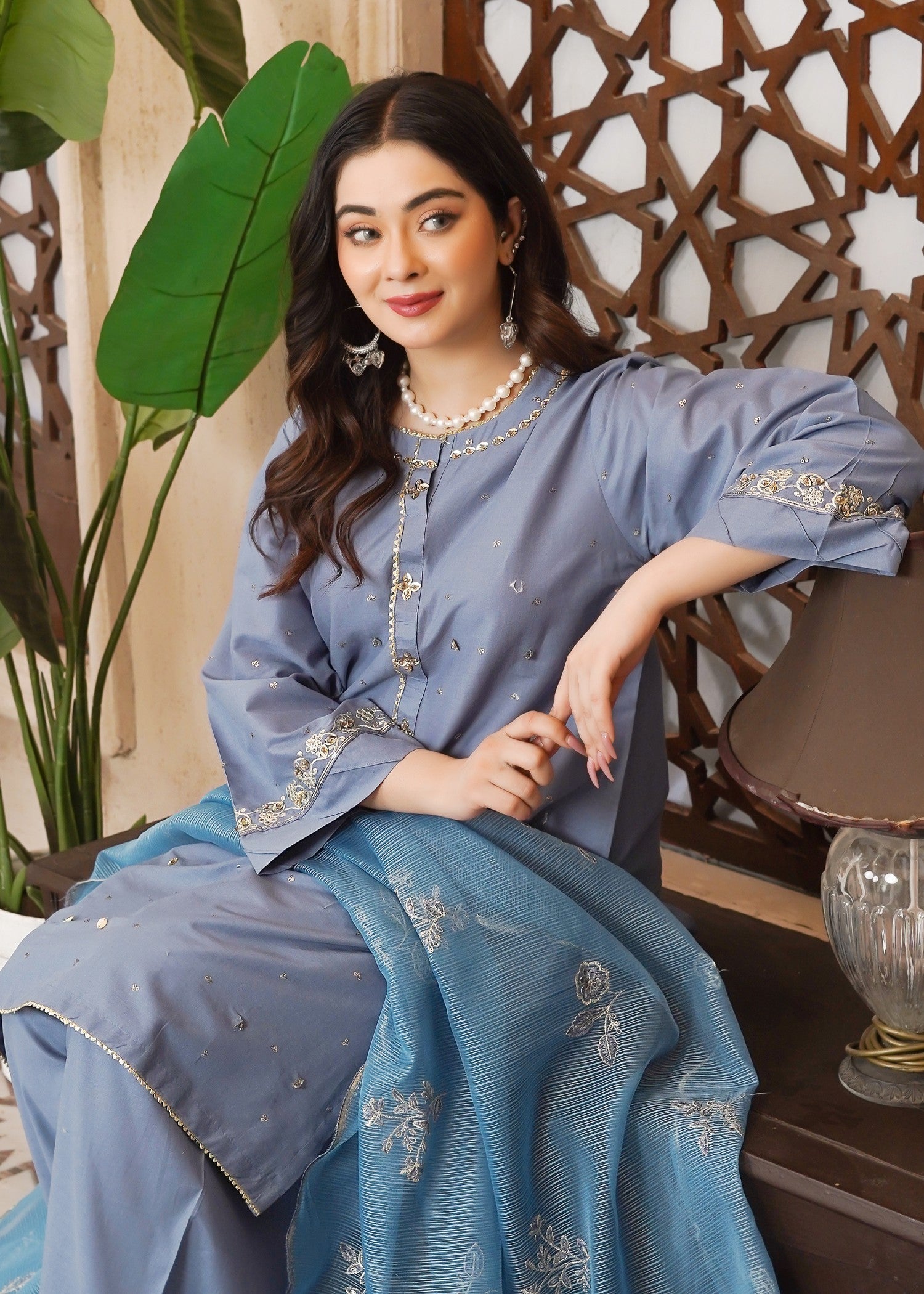 Waniya Awais WAF D20 (Farshi Shalwar) Women 3pcs
