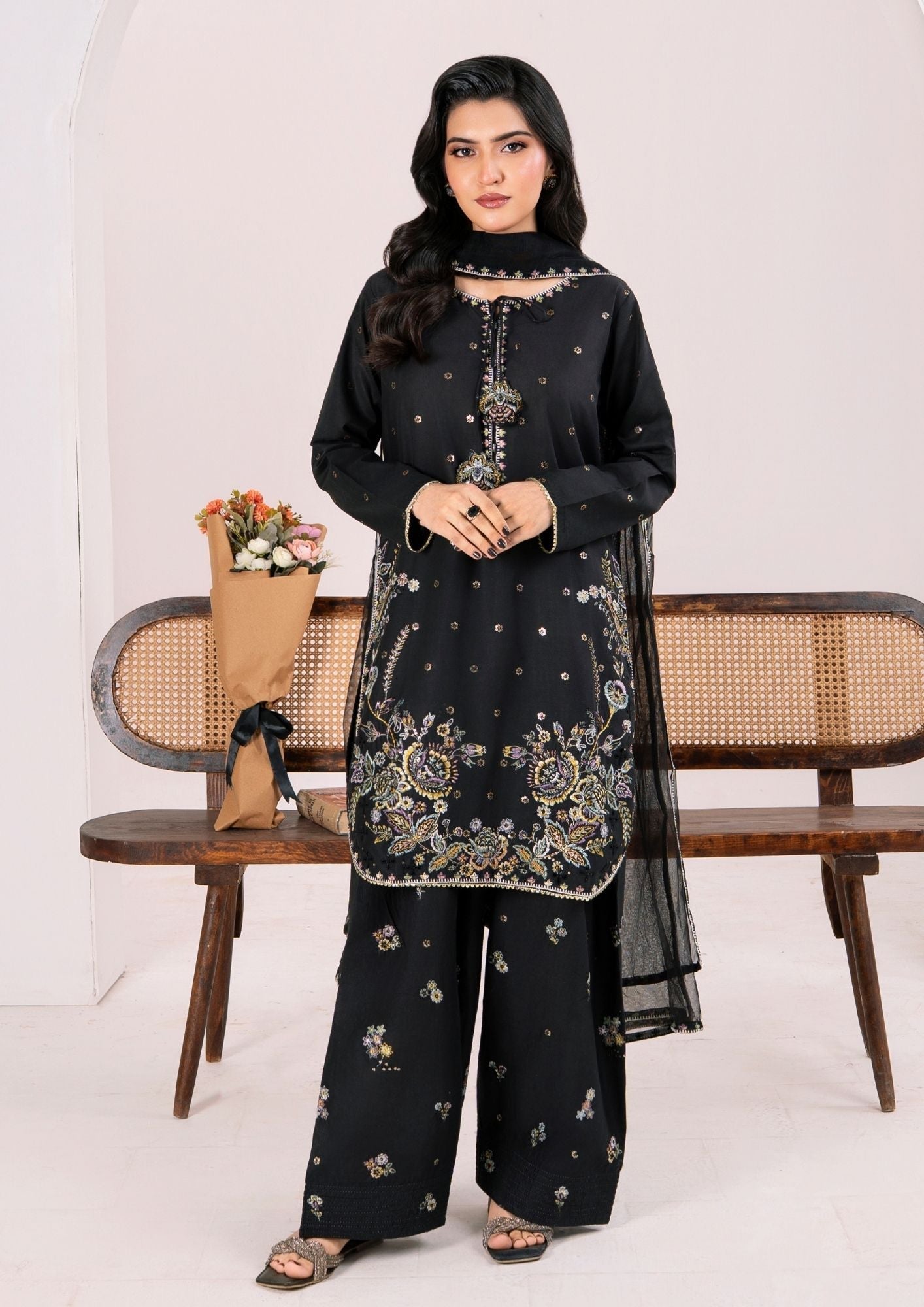 Alfatah Pret Embroidered Lawn ZAUQ S25 0025 Women 3pcs