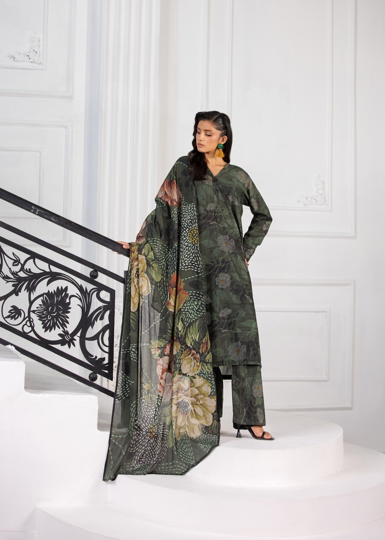 Bin Tayyab (BT006370 GRN 04) Women 3pcs