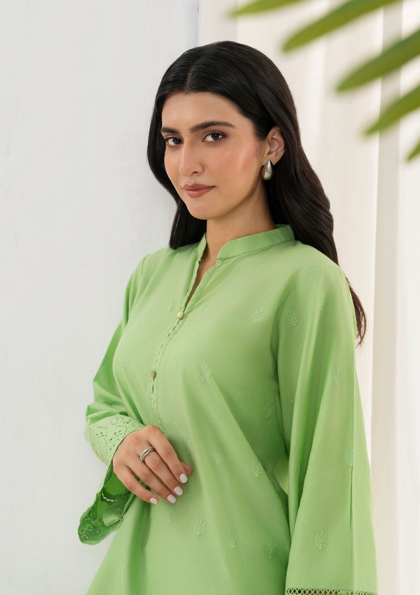 Yolo Pret Schiffli Embroidered Set Rozana S25 0018 Women 2pcs