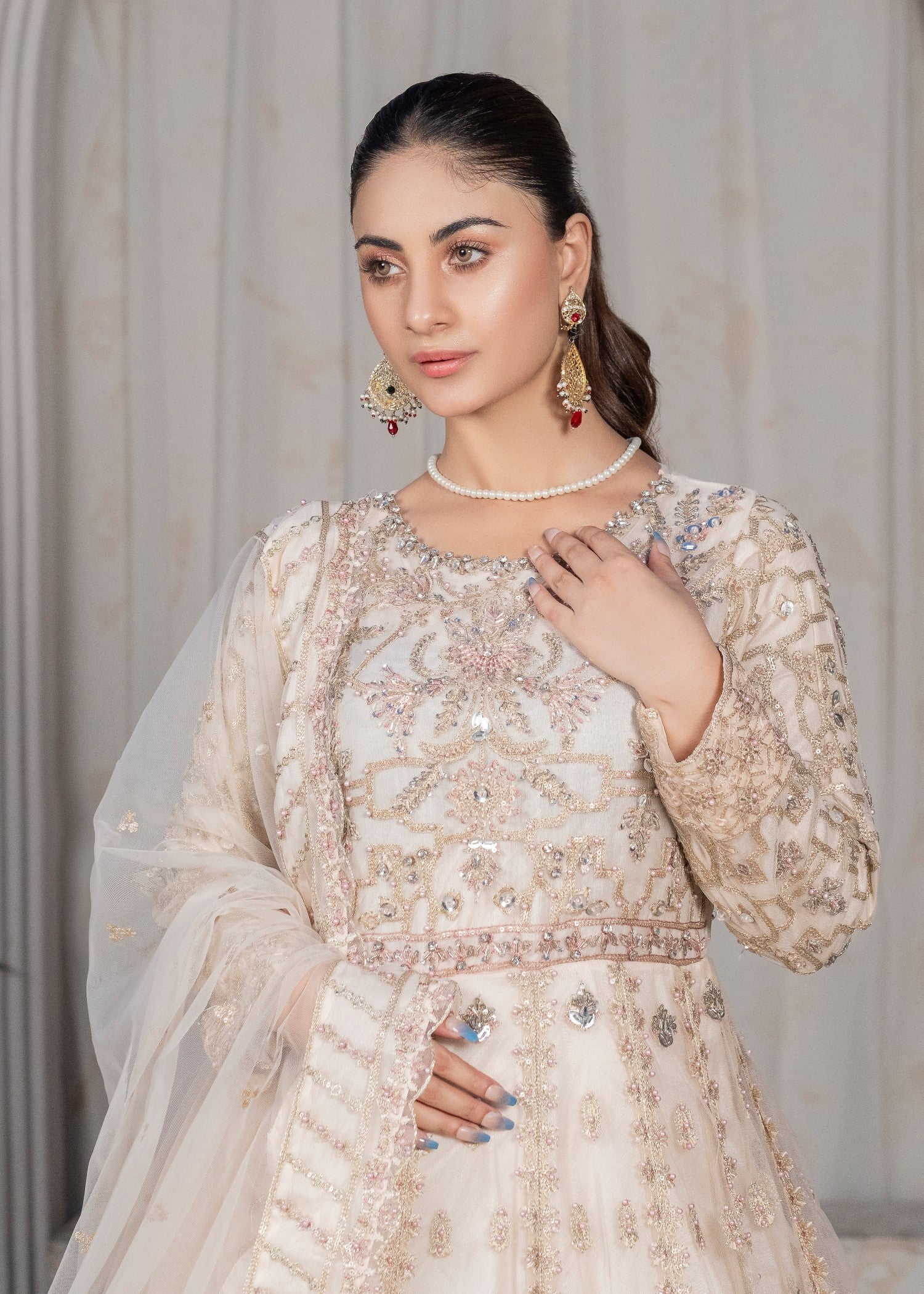 Alliyas_By_Farooqkhalid A 260 Ivory Women 3pcs