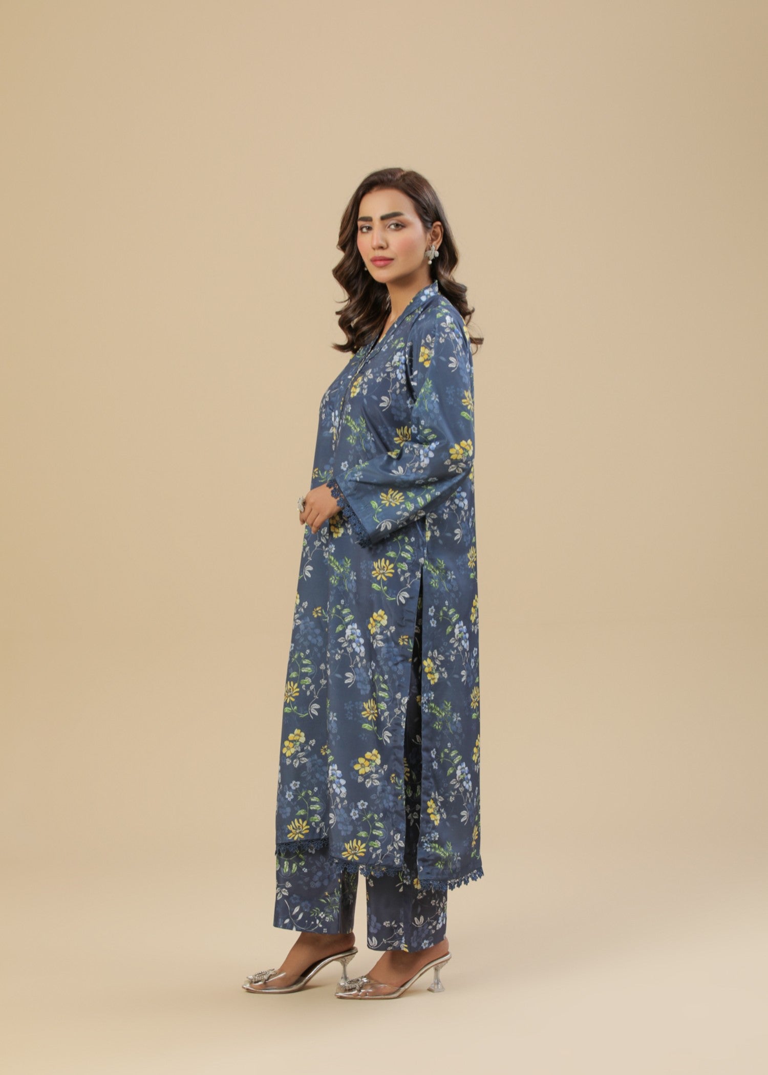 Zenyre Midnight Bloom Printed Set Women 2pcs