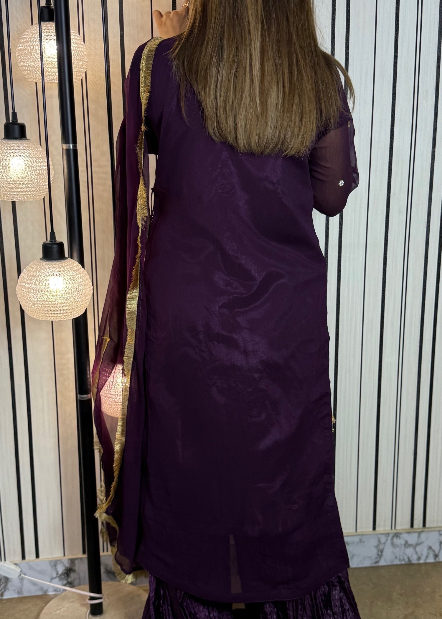 Suits By Sadia Purple crush Women 3pcs