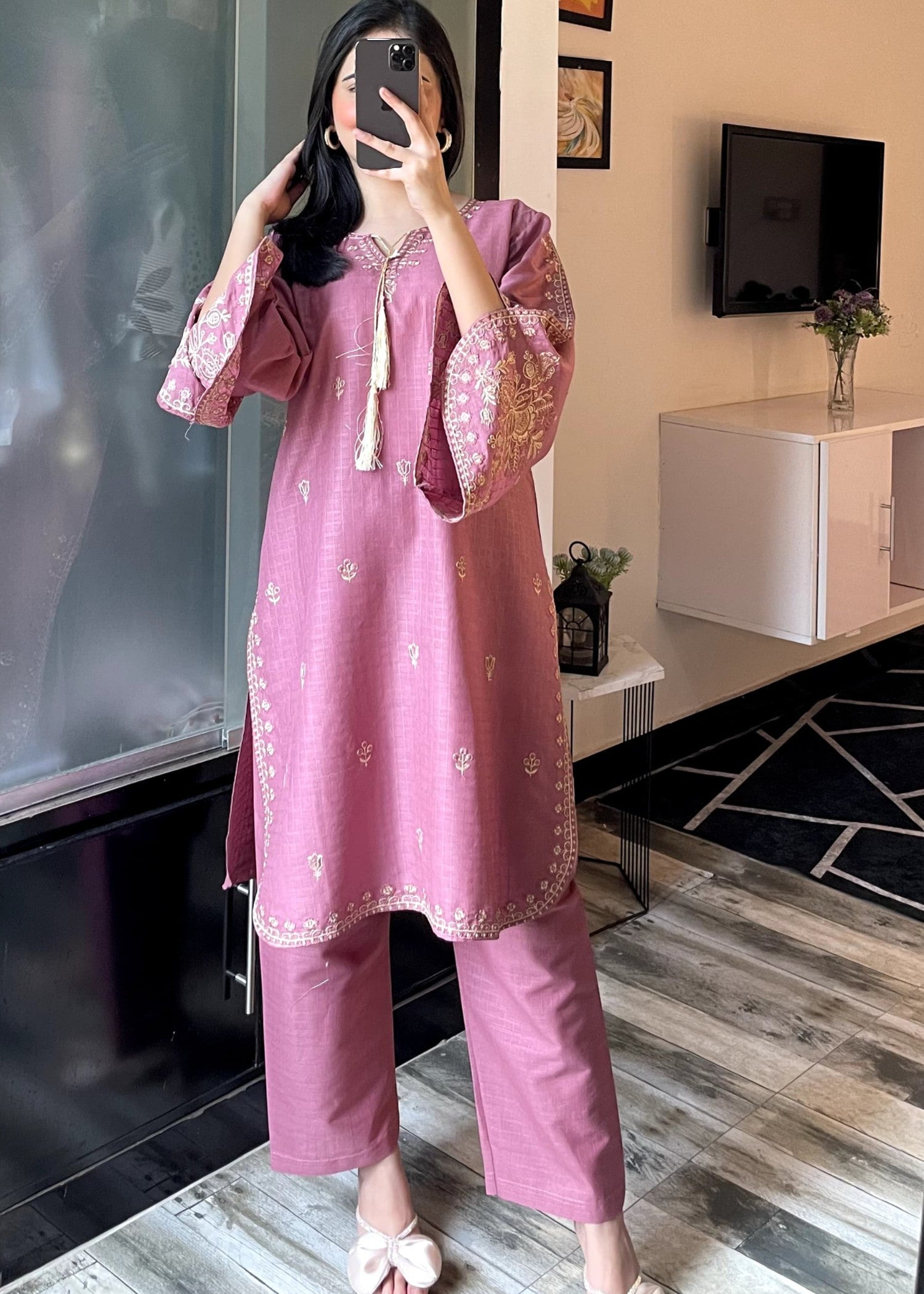 Tehzeeb Libas ZUNAIRA GAJRI Women 2pcs