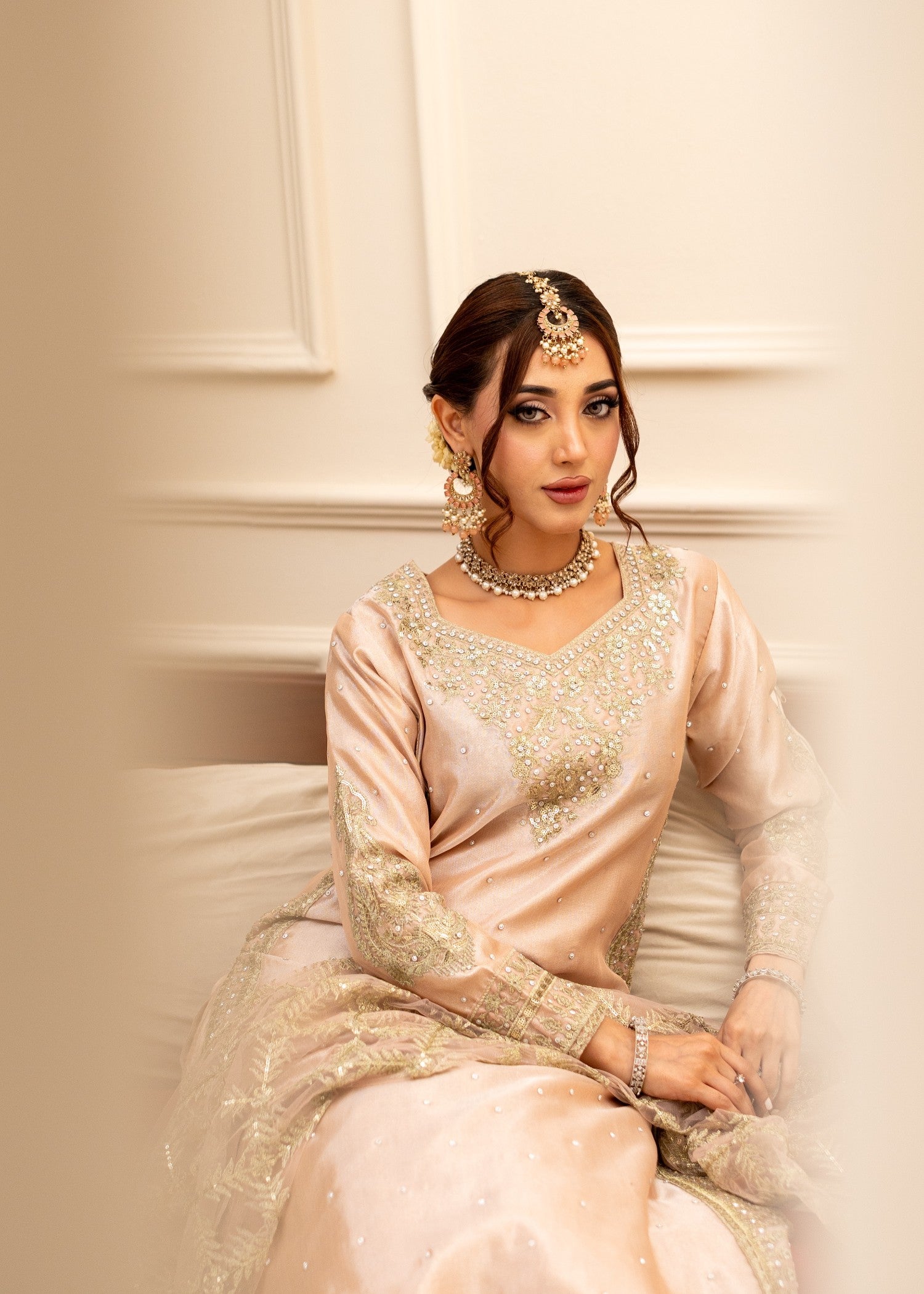 Alyssa Tea Pink suit ALL407 Women 3pcs