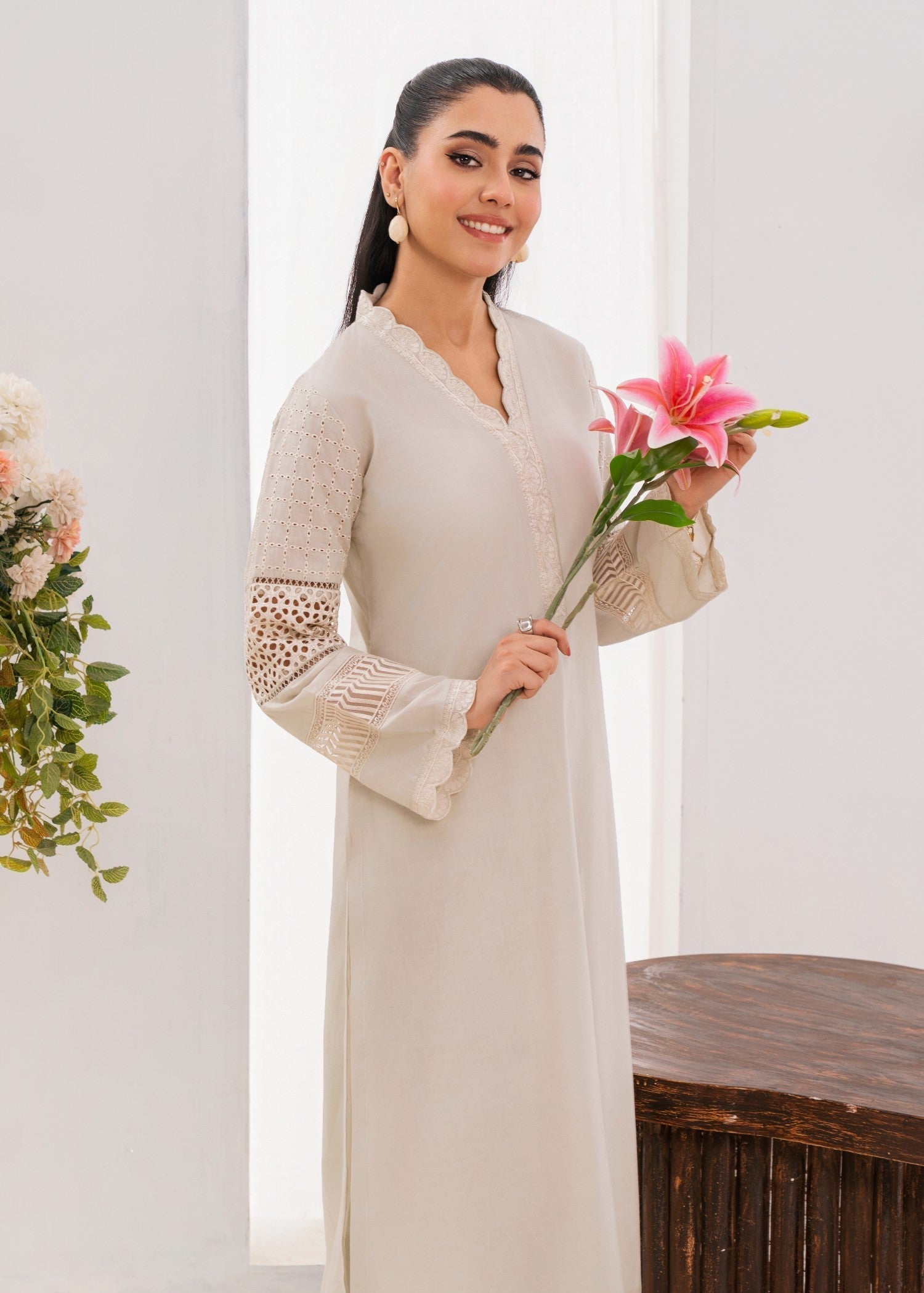 Sahibas By Mirza Xevi White Women 2pcs