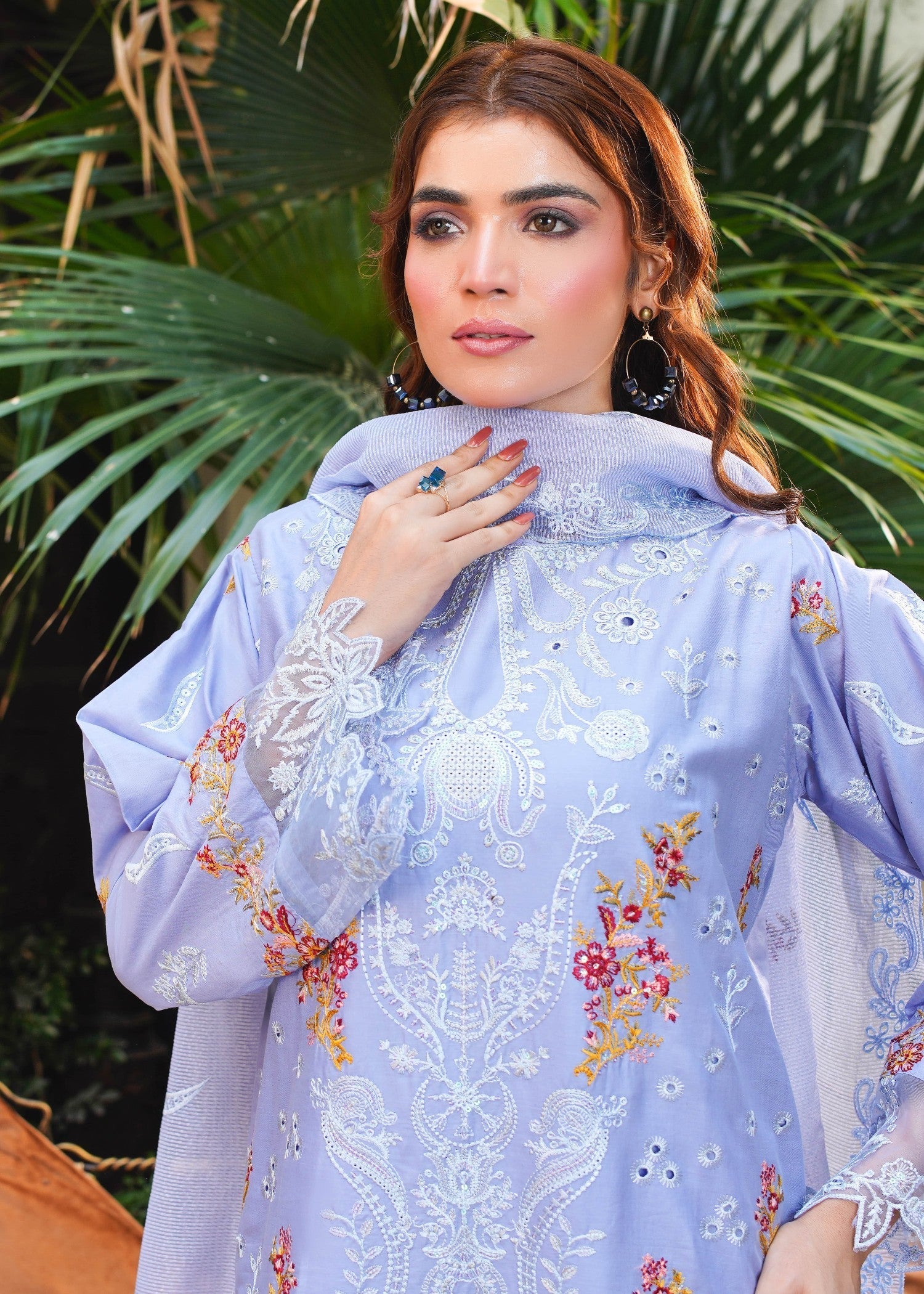 Safdar Embroidery Embroidered Pure Lawn 01 Women 3pcs