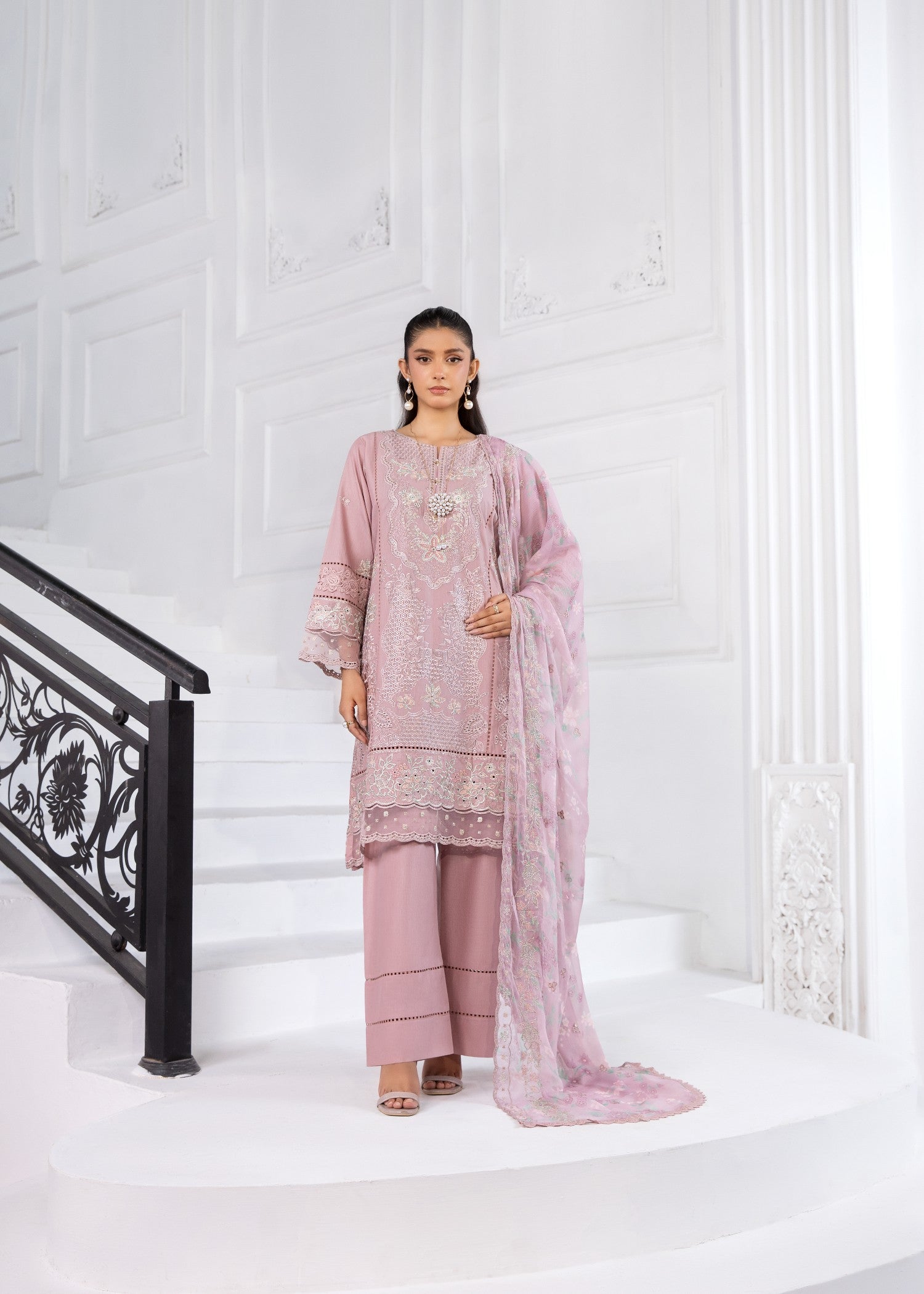 Bin Tayyab (BT006403 L PNK) Women 3pcs