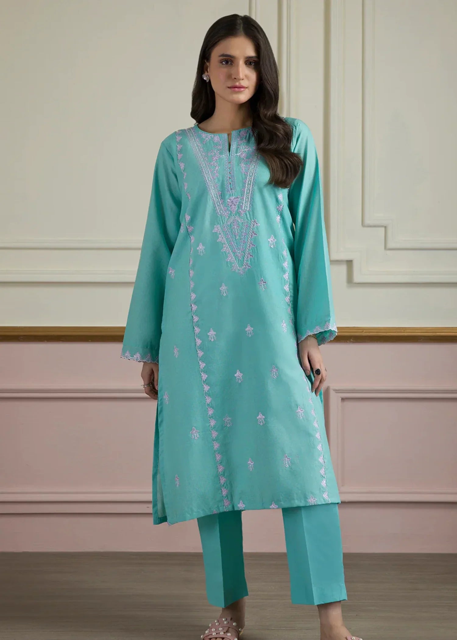 Zellbury WPS2521696 Aquamarine Women 2pcs