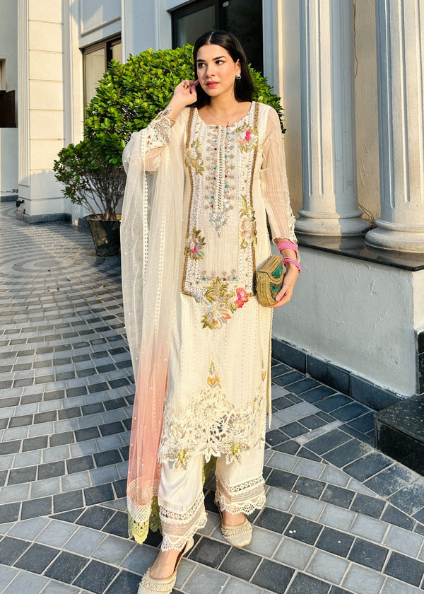 Khuda Baksh Creations S 125 Off White Women 4pcs