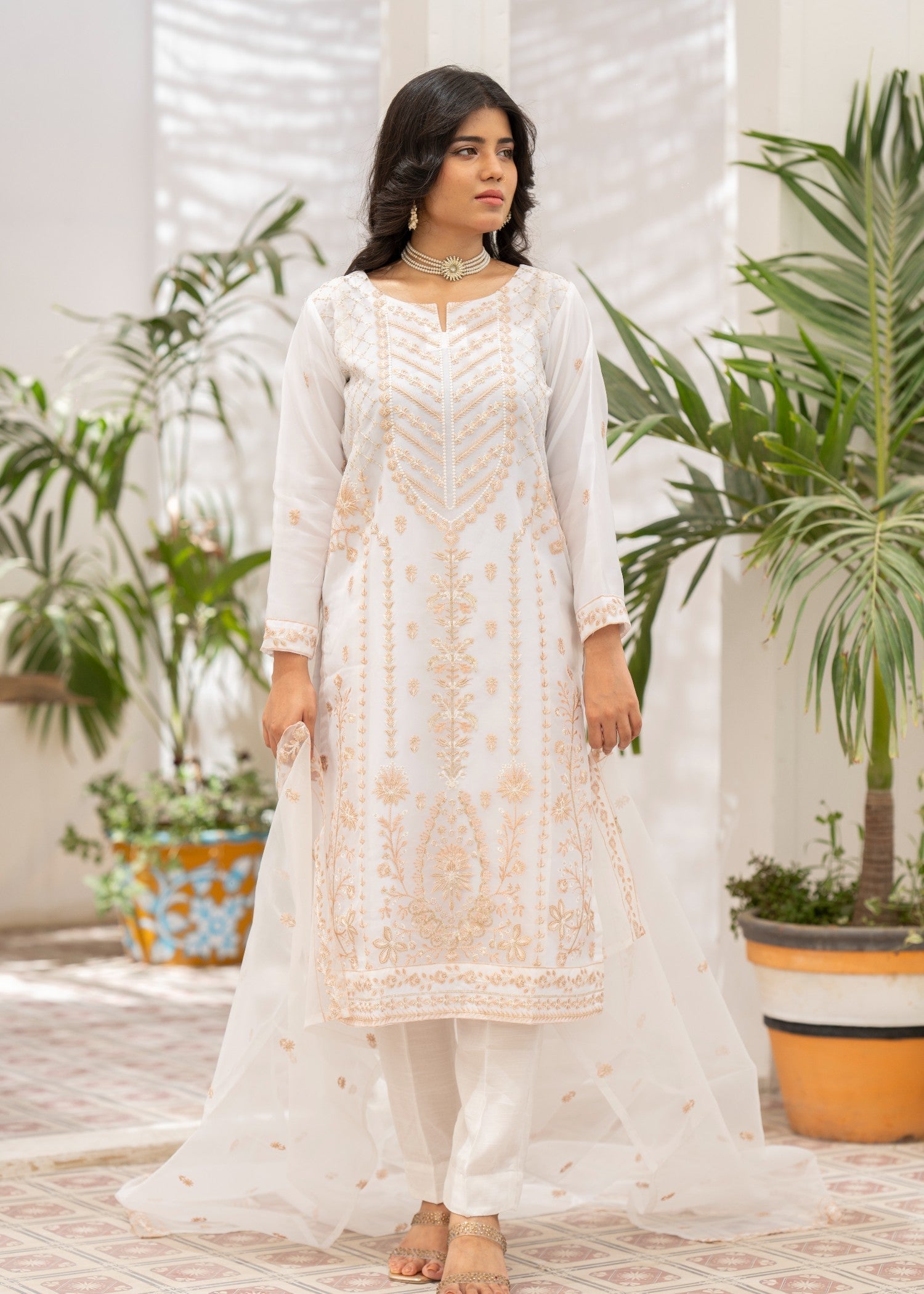 Zohan Ateeq Ayeza (White) Women 3pcs