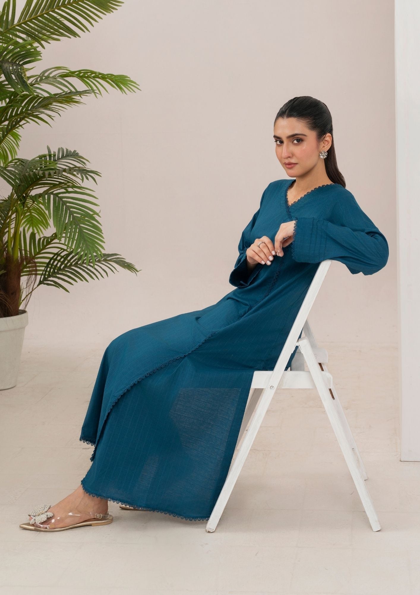 Yolo Pret Cotton Angrakh Set Rozana S25 0013 Women 2pcs