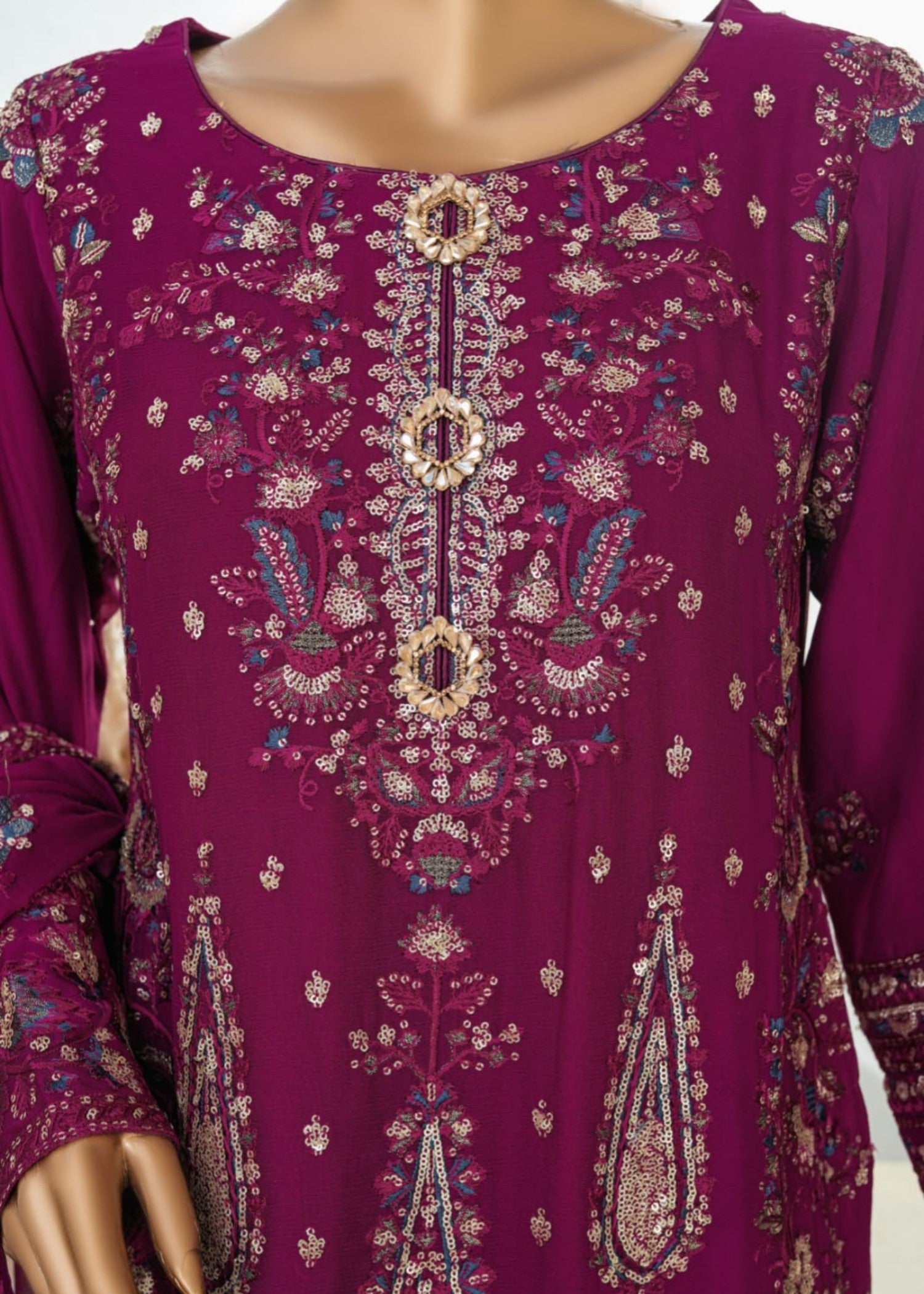 Ahmed Creations MAHROSH MAGENTA Women 3pcs