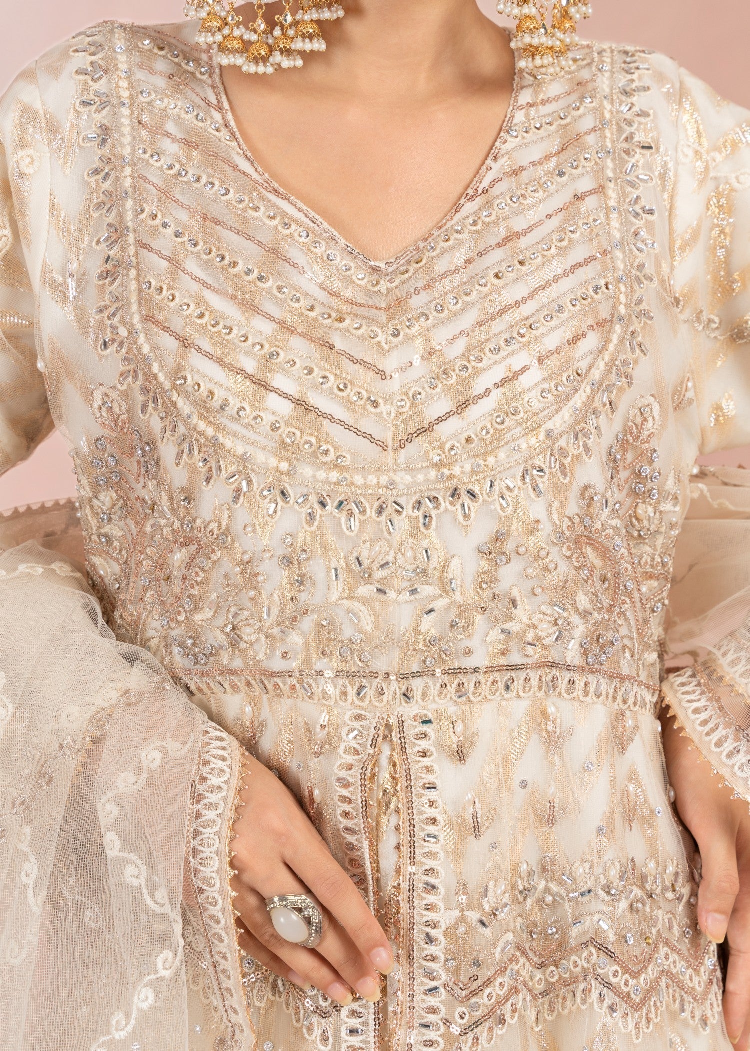 Four Season Boutique MAHRANI CREAM GOLD Women 3pcs