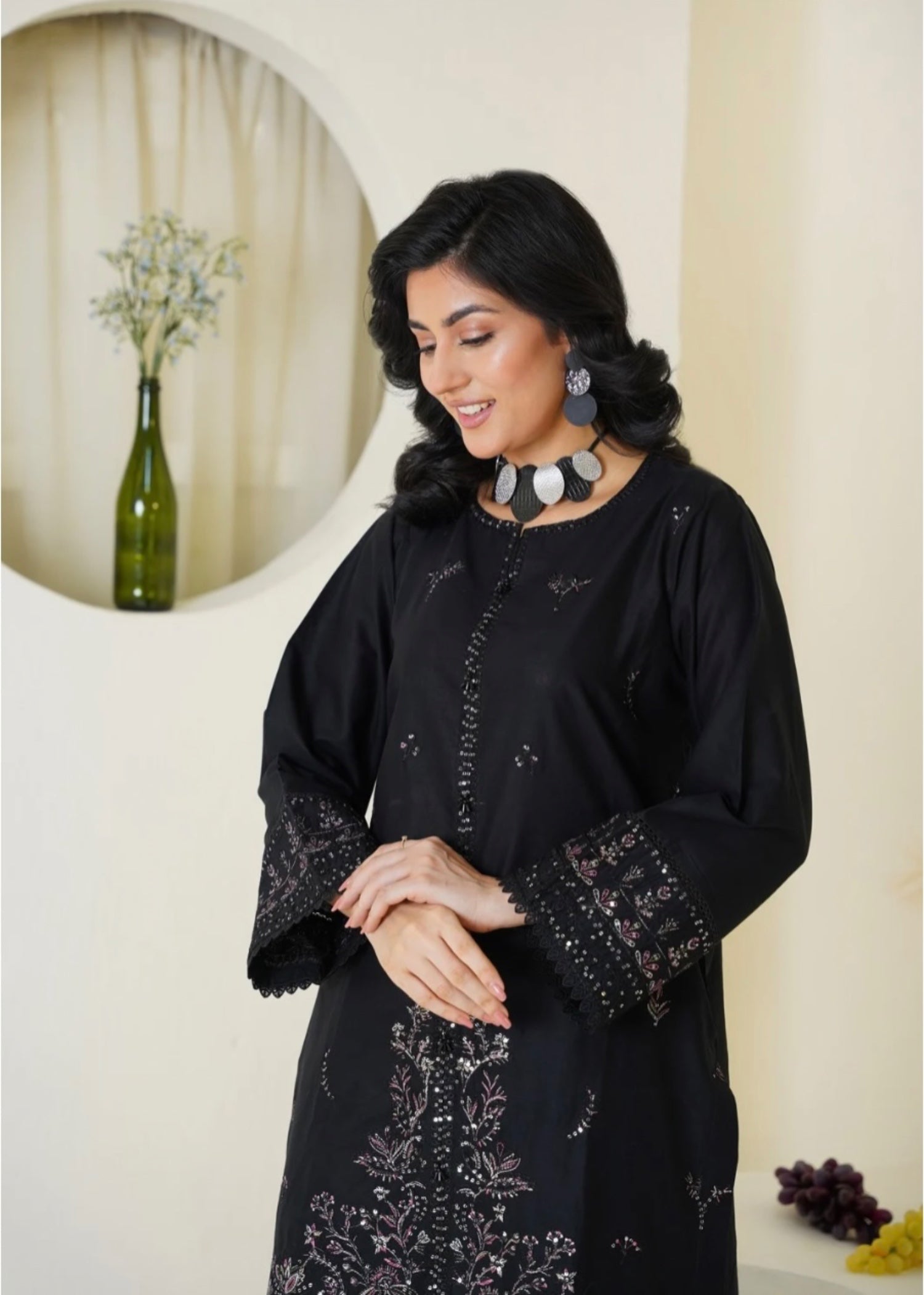 The Turkish Wear Turkish Black Set Women 2pcs