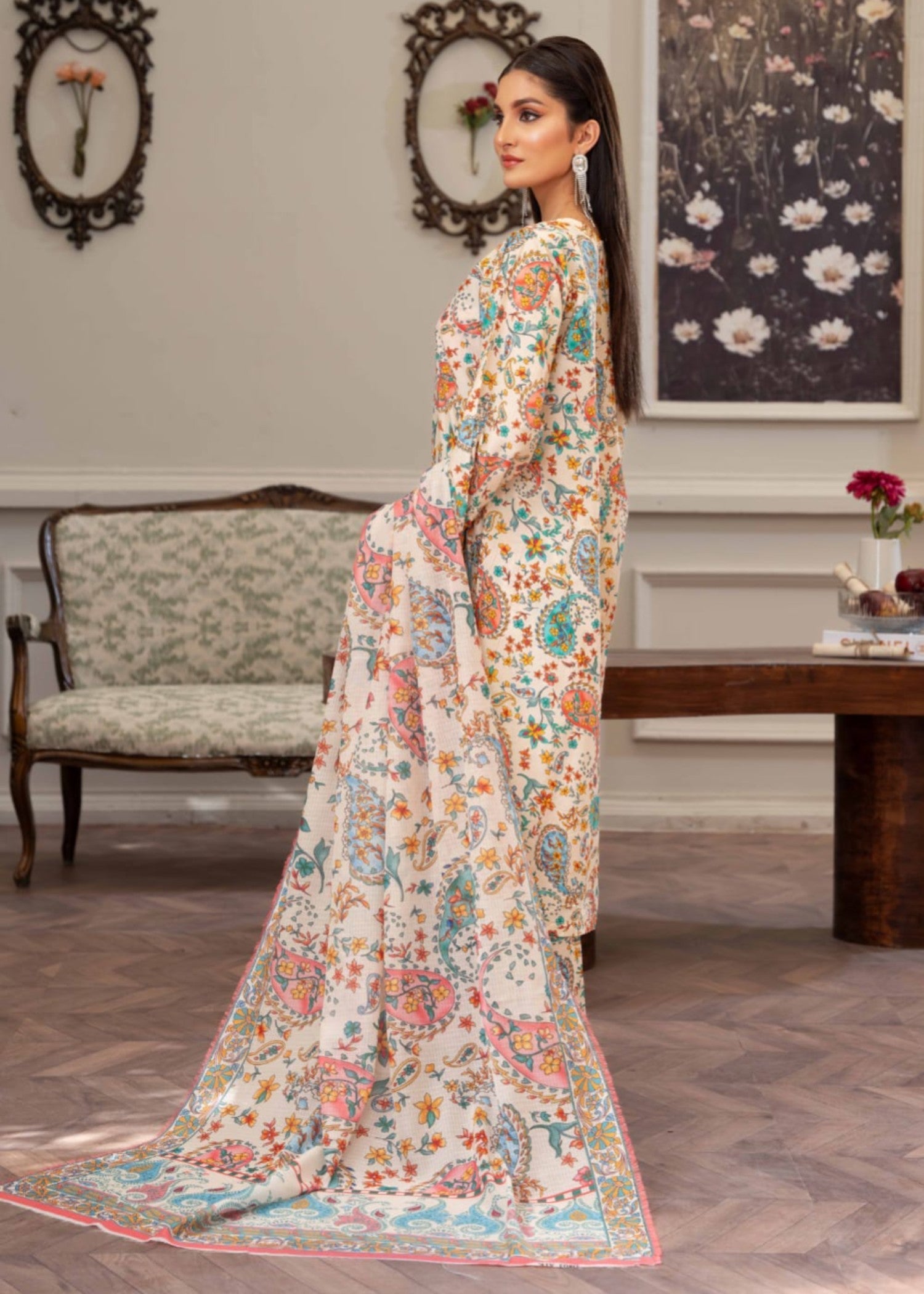 Gul Fashion Embroidered Lawn Kurta Set 07 Women 3pcs