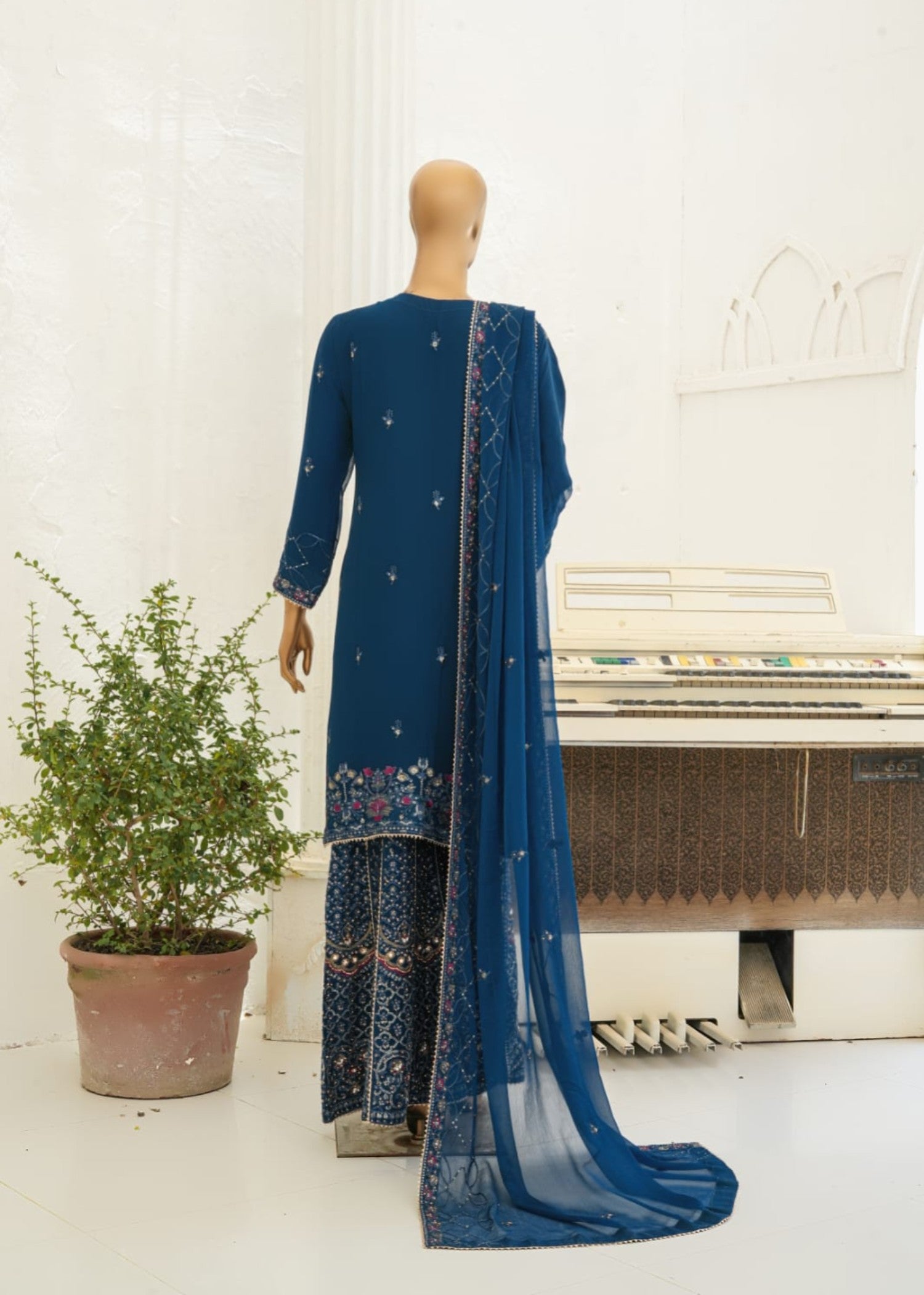Ahmed Creations ALISHBA BLUE Women 3pcs