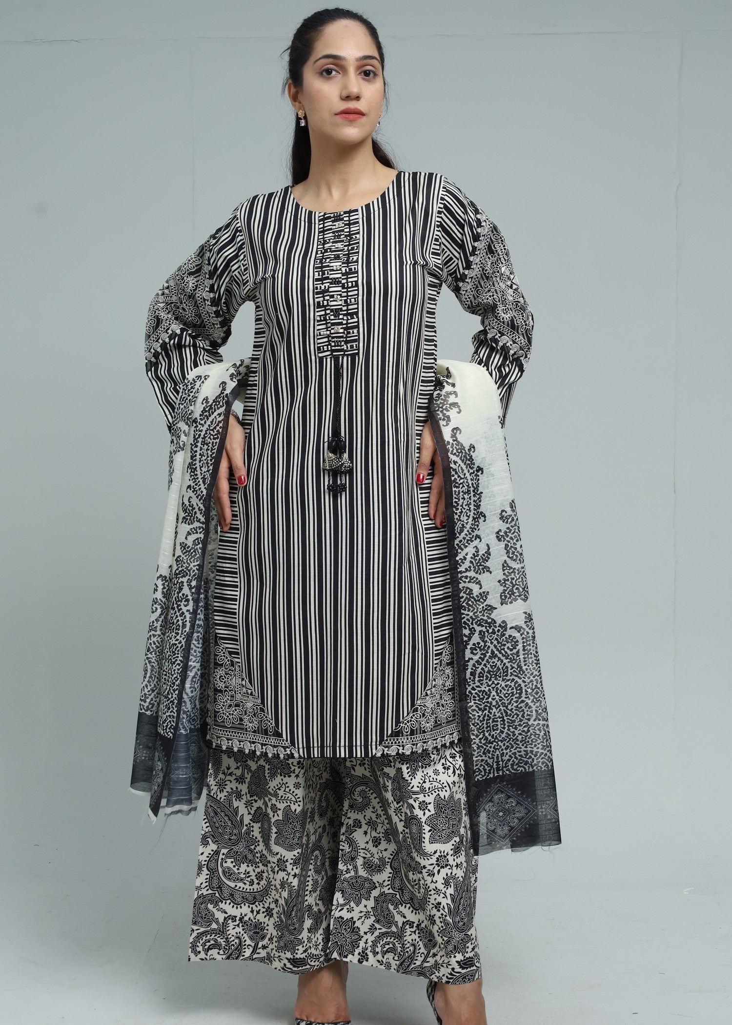 Mirhal Fashion Miraal Black&White Women 3pcs