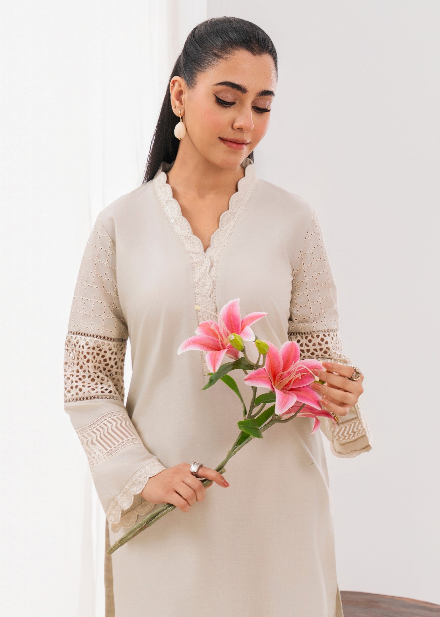 Sahibas By Mirza Xevi White Women 2pcs