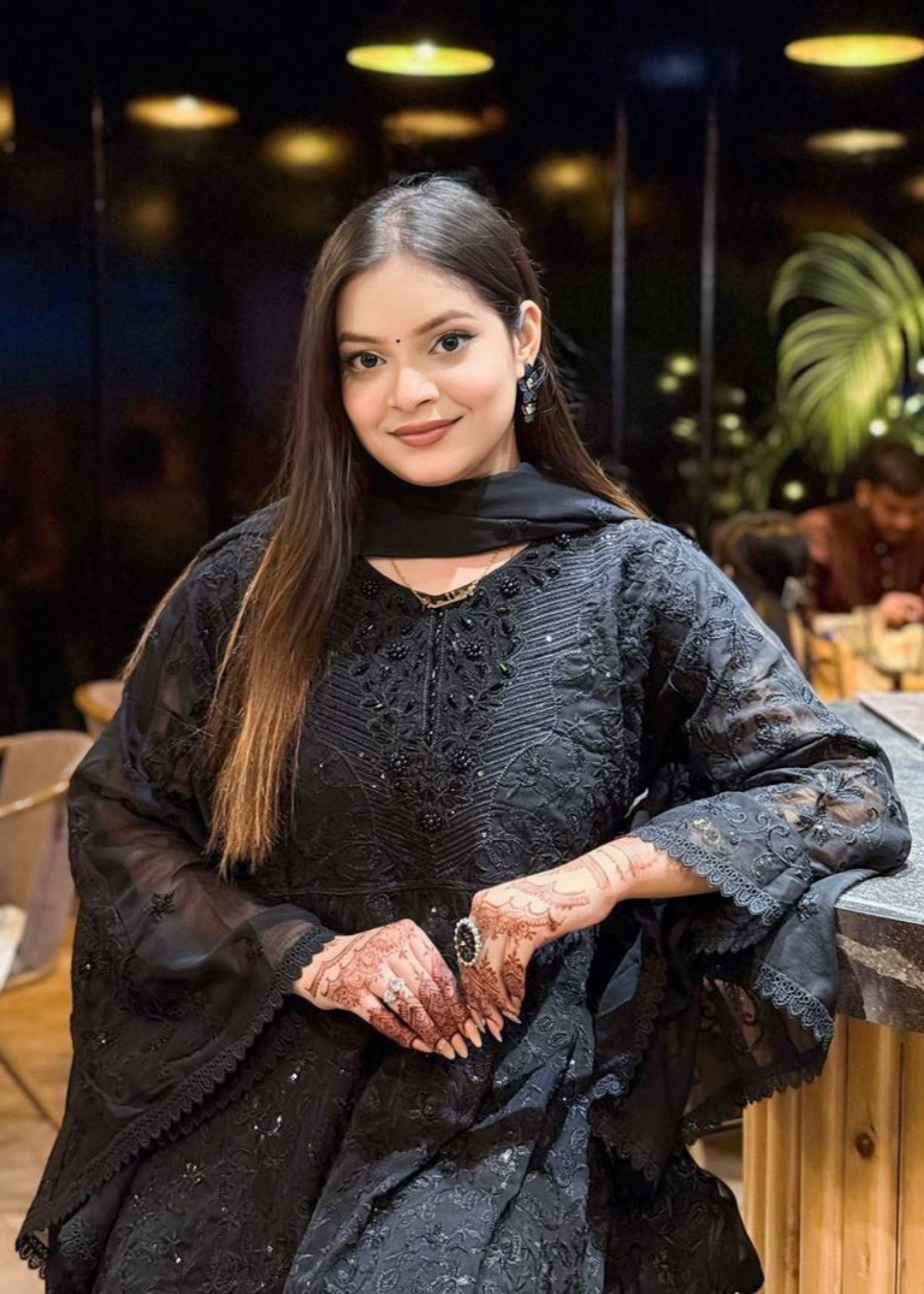 Inaaya Fashion JALPARI Black Women 3pcs