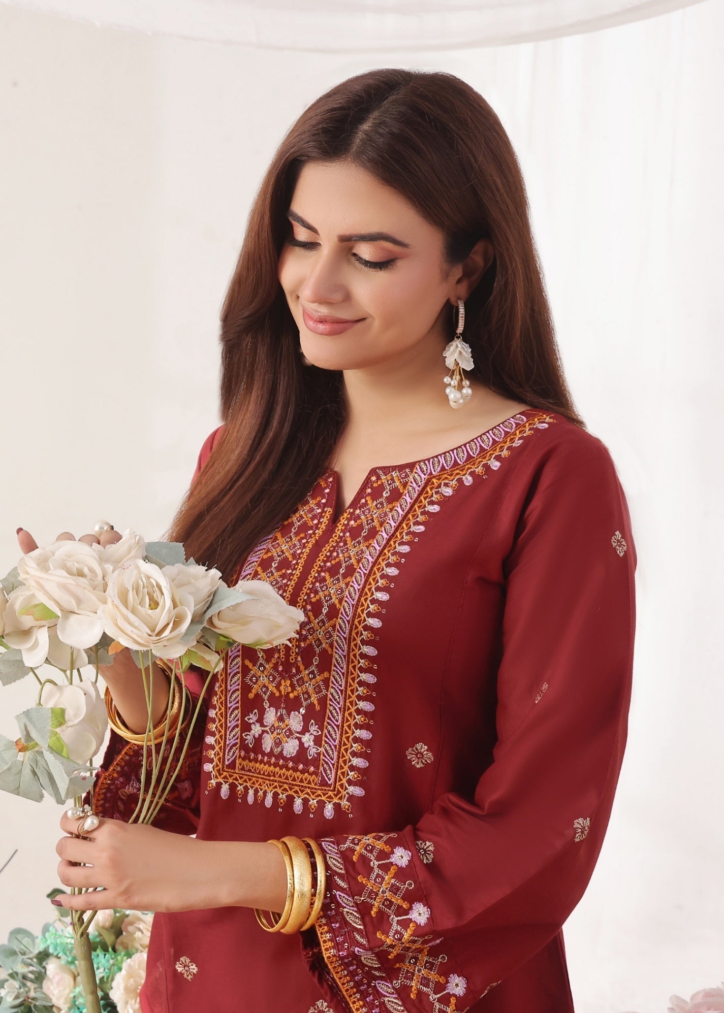 Ayra Pret Sehar Maroon Women 2pcs