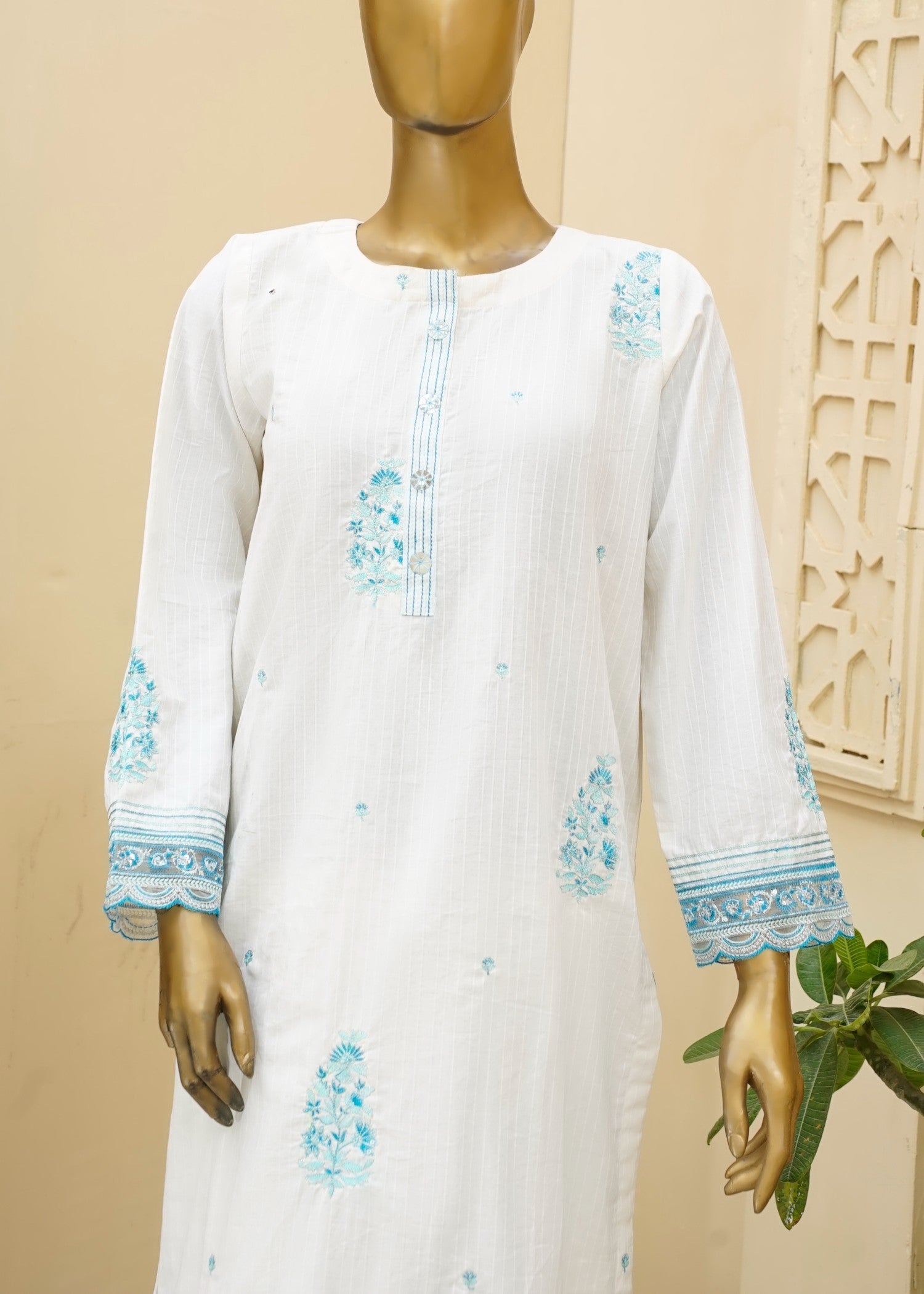 AYLA STUDIO EMBROIDERED LUXURY PRET COTTON DOBBY SE250410 Women 2pcs