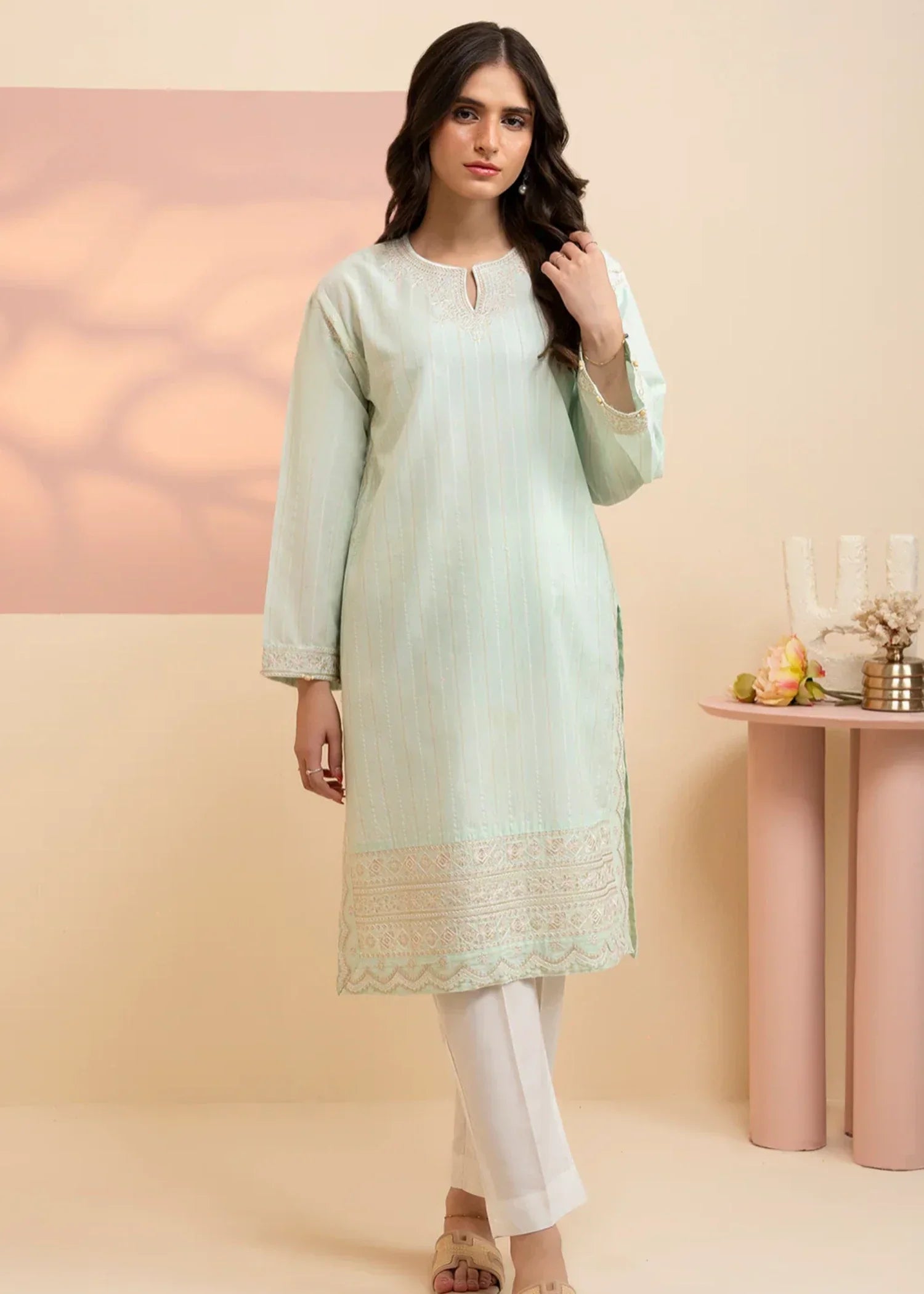 Zellbury WPS2512552 Mint Green Women 1pcs