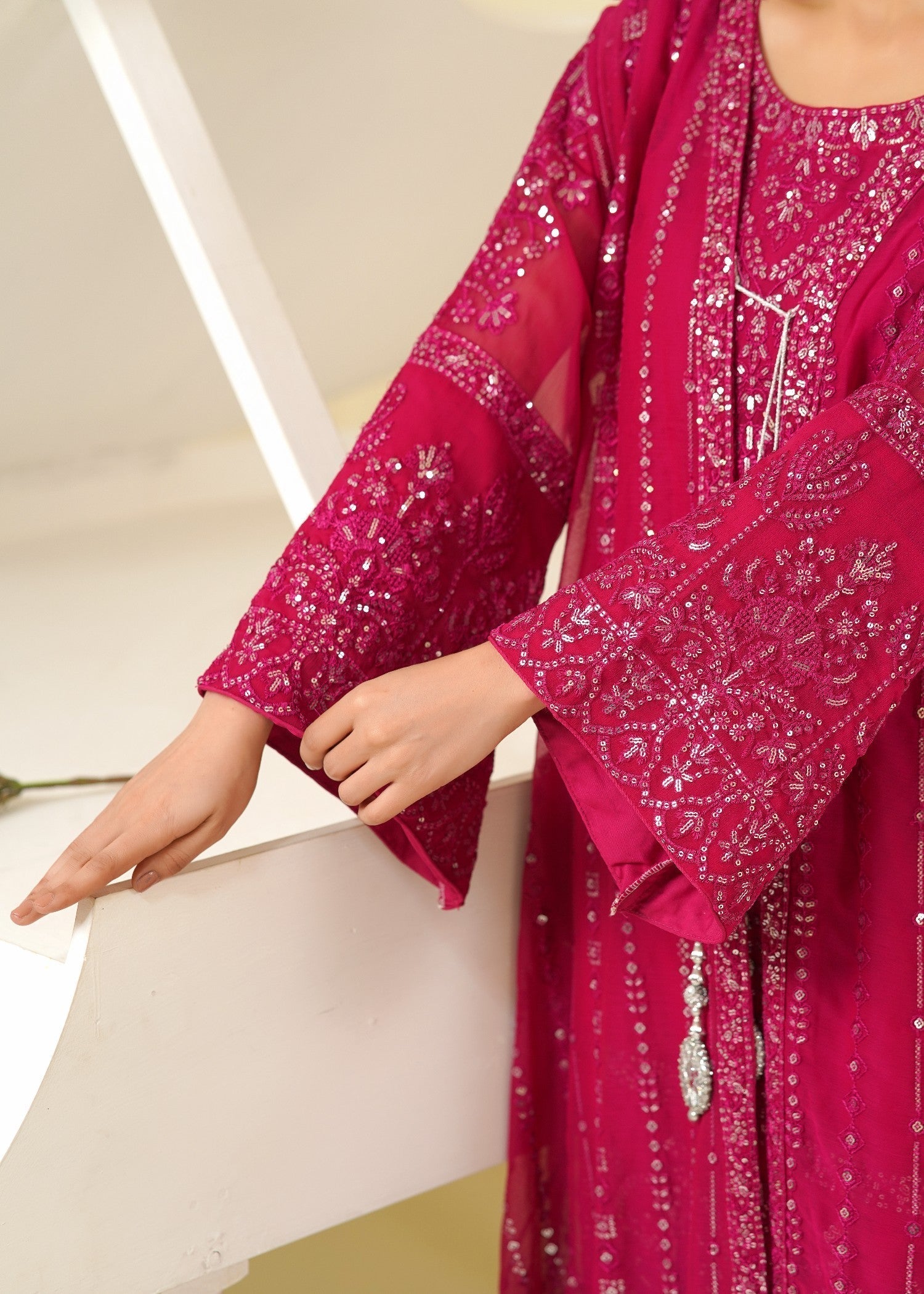 Rangoon Clothing Nameera Hot Pinkhoit Women 4pcs