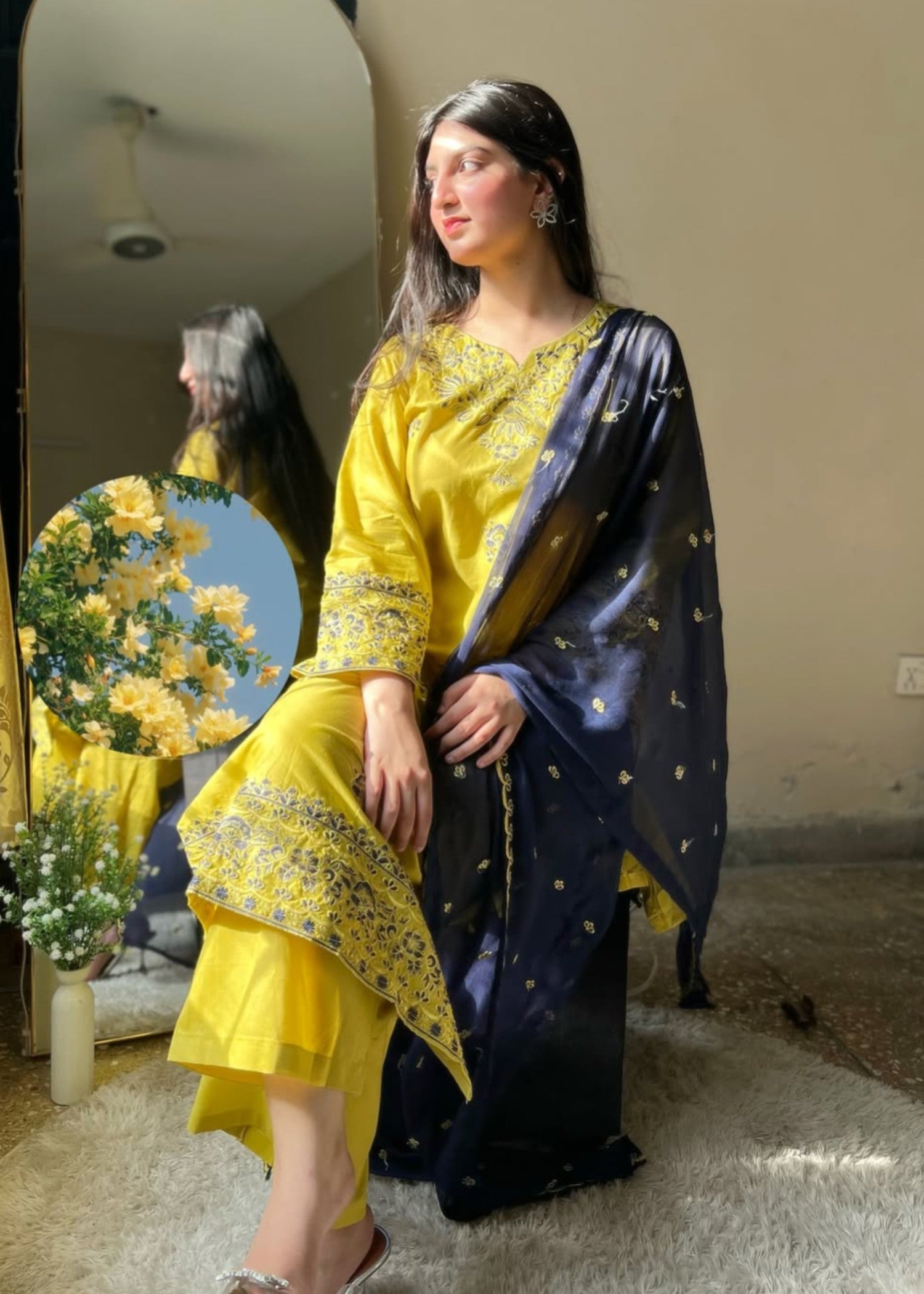 Anabya Garments Meem Se Mehak Women 3pcs