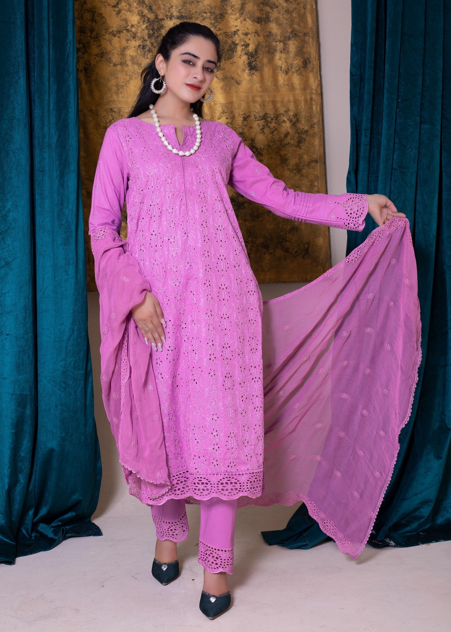 Sundar Stitch RUBY ROSE | SS 1008 Women 3pcs