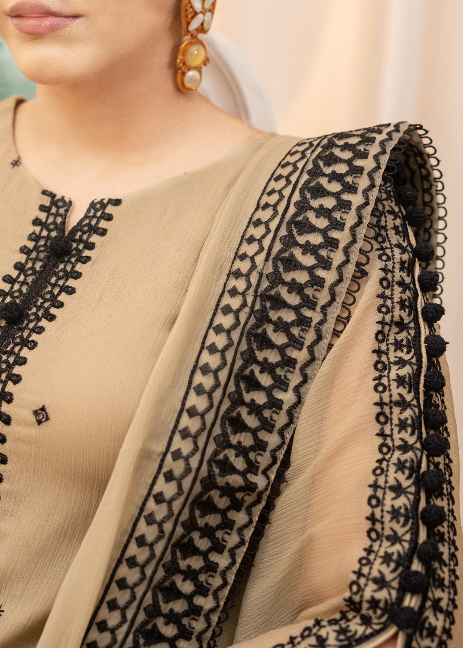 Alyssa BEIGE LADIES SUIT ALL302 Women 3pcs